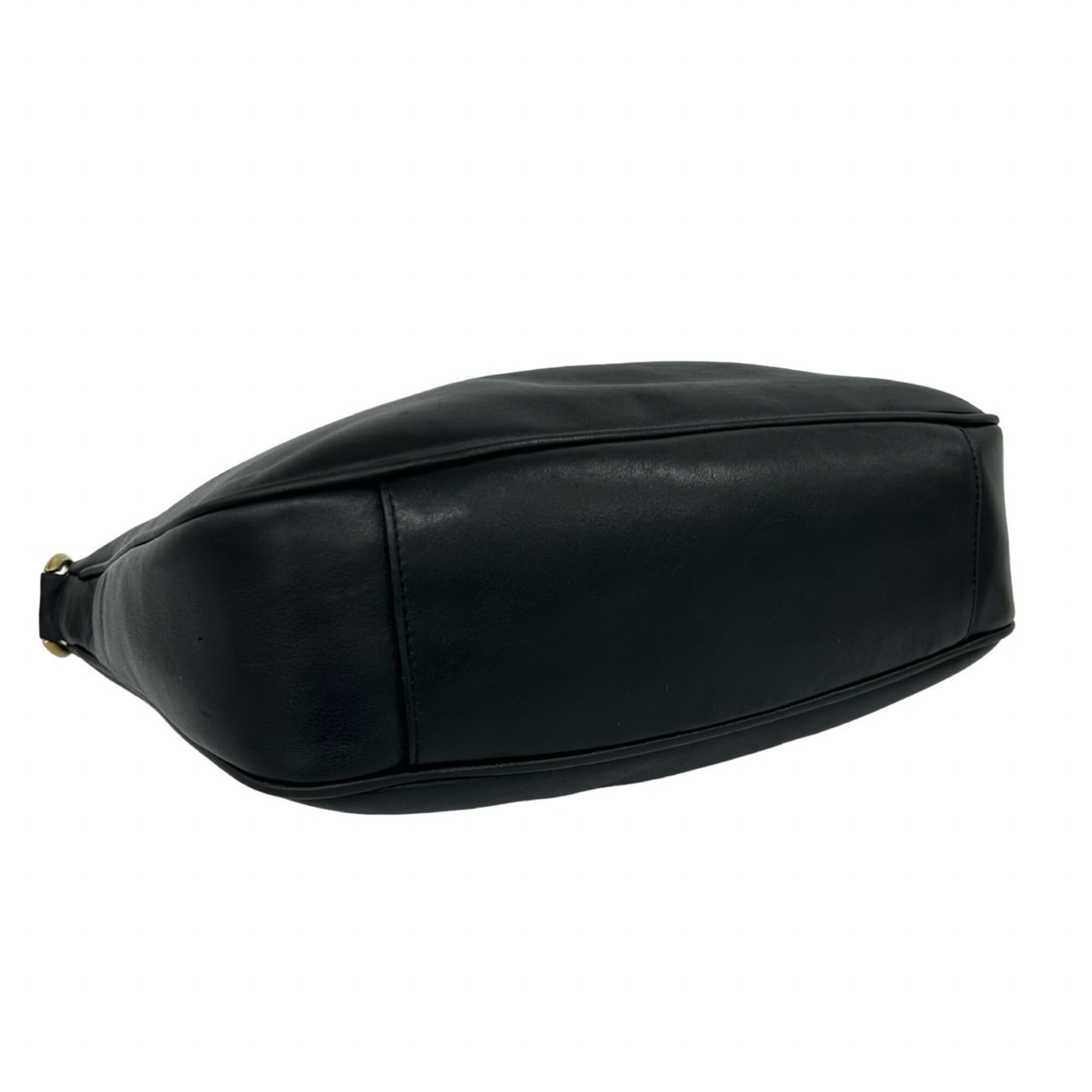 Gucci Black Leather Handbag Shoulder Bag (Pre-Owned)