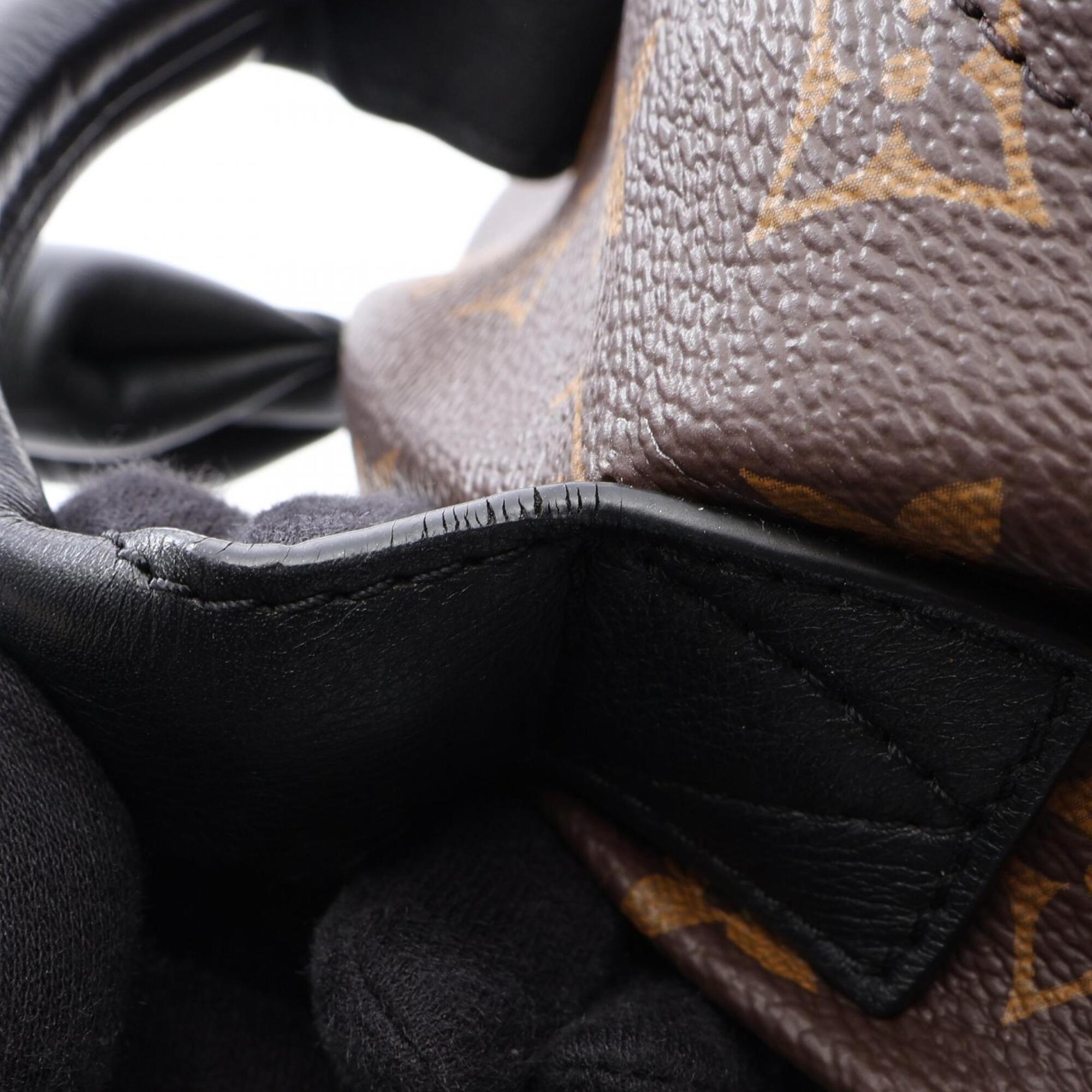 Louis Vuitton Black Brown Monogram Pvc Backpack Handbag (Pre-Owned)