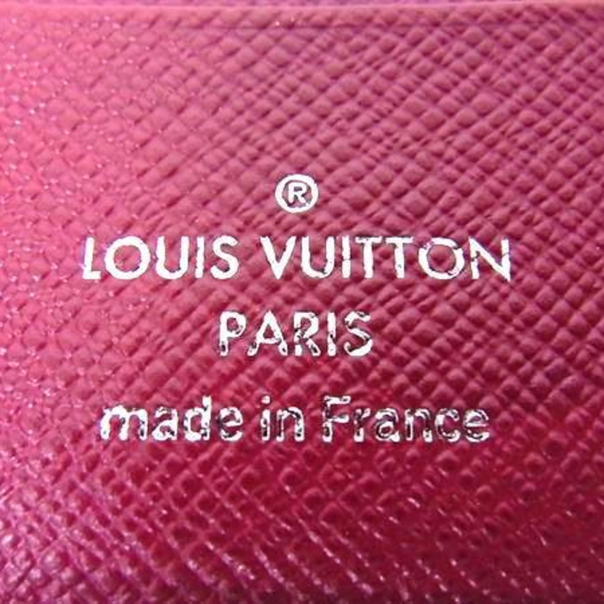 Louis Vuitton Fuchsia Red Color Epi Leather Card Wallet (Pre-Owned)