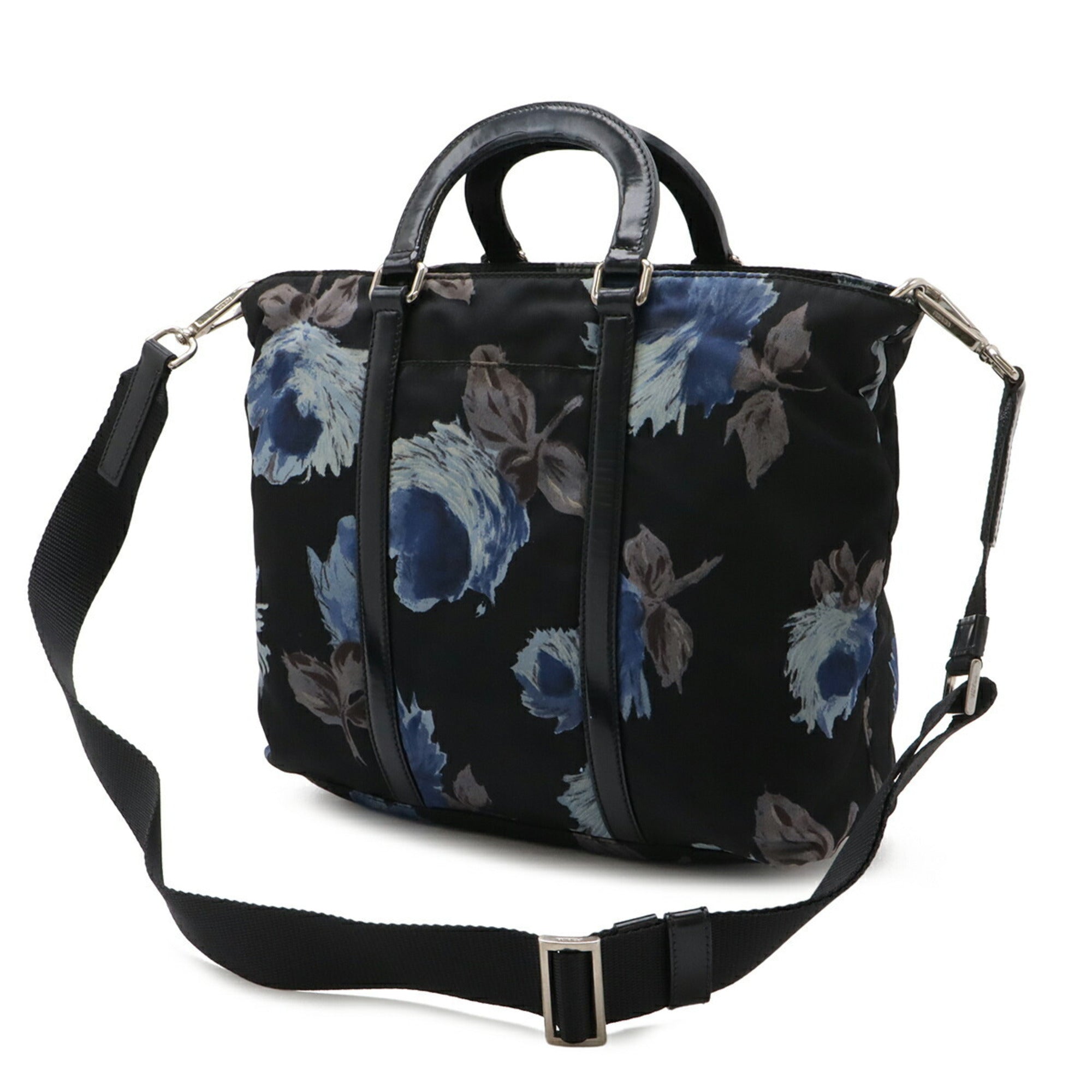Prada Black Nylon Handbag Shoulder Bag Tote Bag (Pre-Owned)
