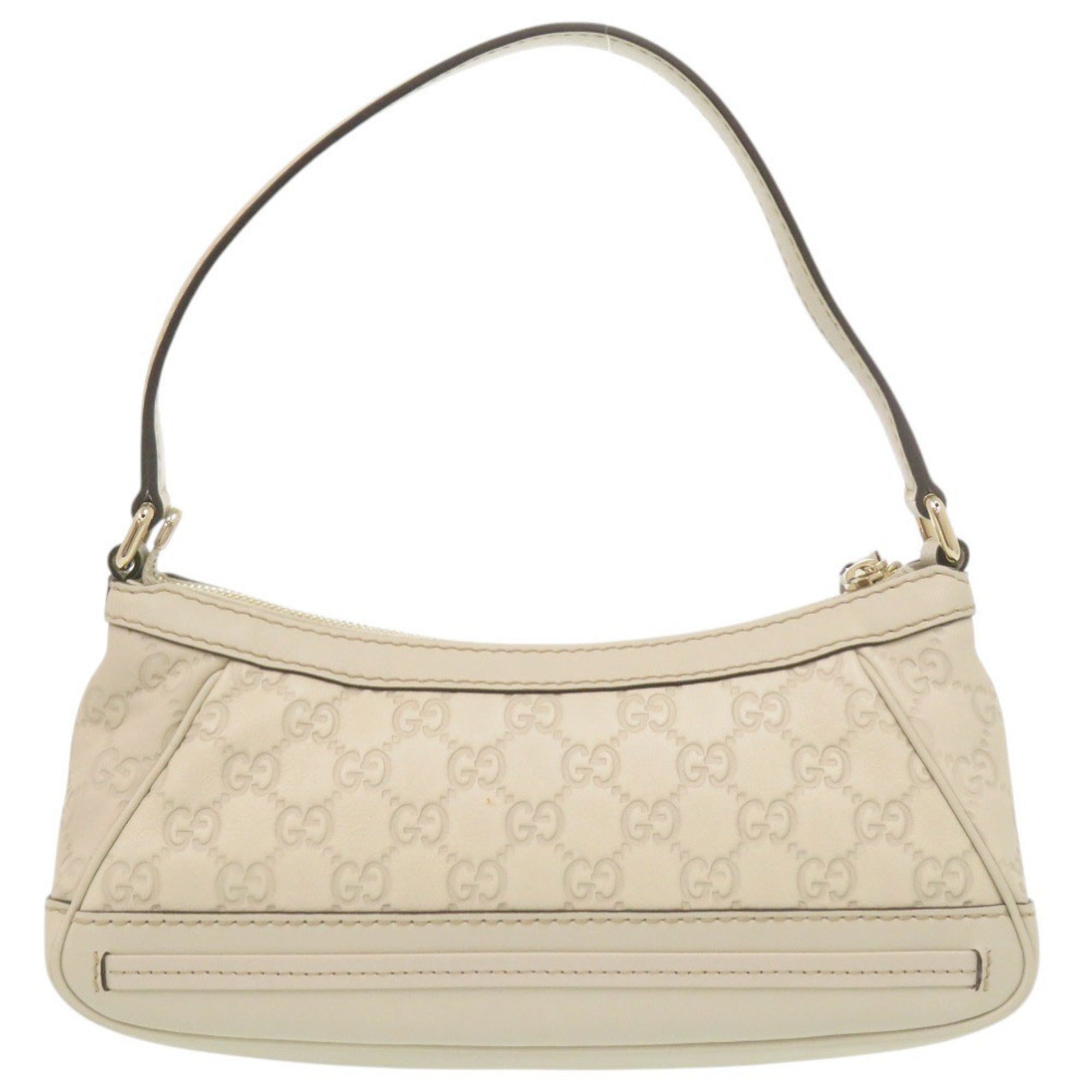 Gucci White Leather Shoulder Bag (Pre-Owned)
