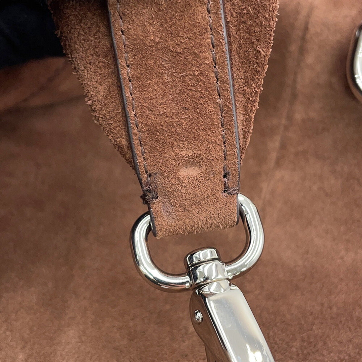 Prada Brown Suede Sling Bag (Pre-Owned)