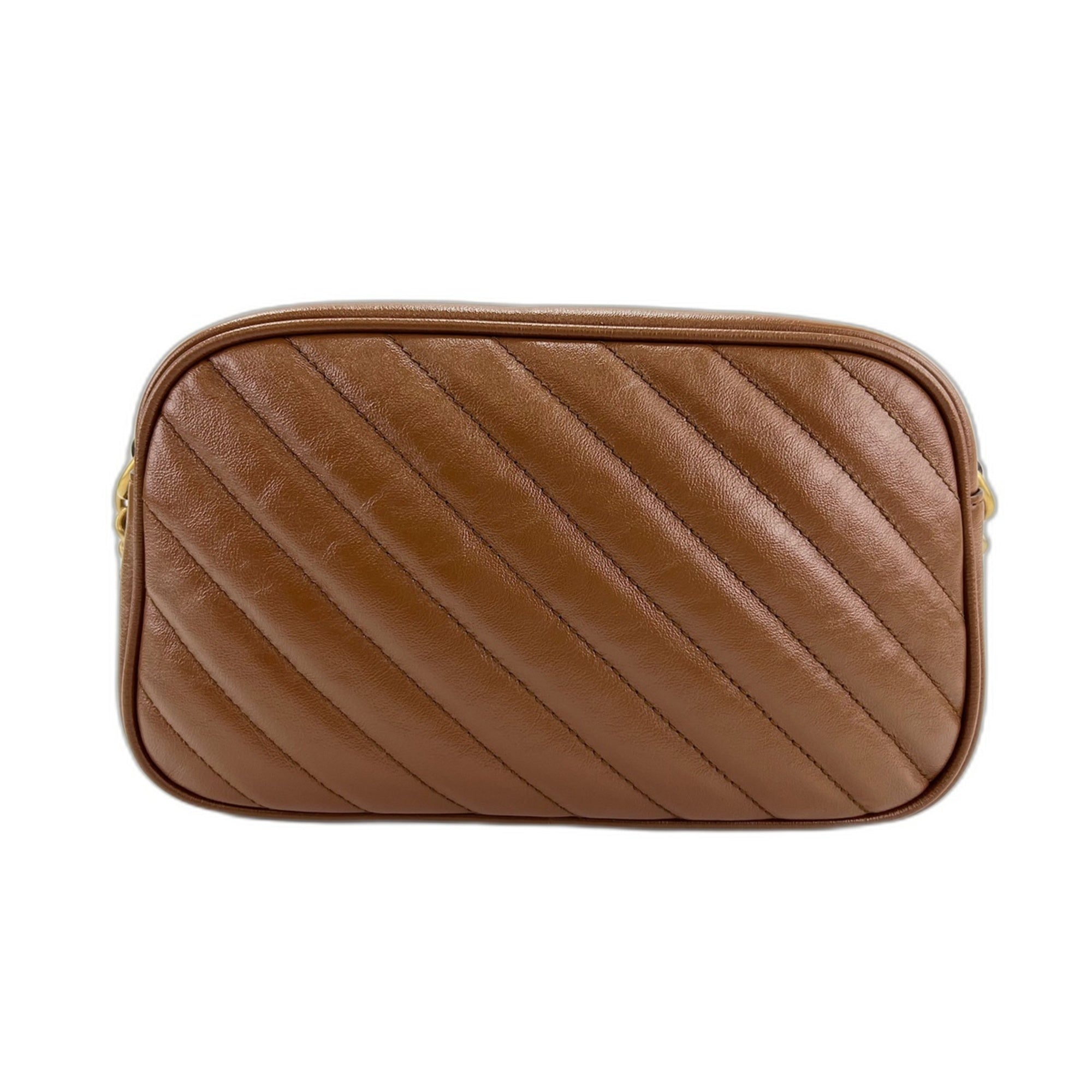 Gucci Brown Leather Shoulder Bag (Pre-Owned)