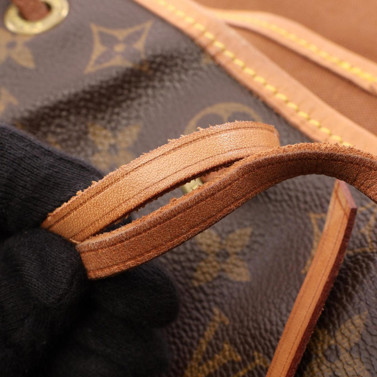 Louis Vuitton Brown Monogram Coated Canvas Leather Backpack (Pre-Owned)