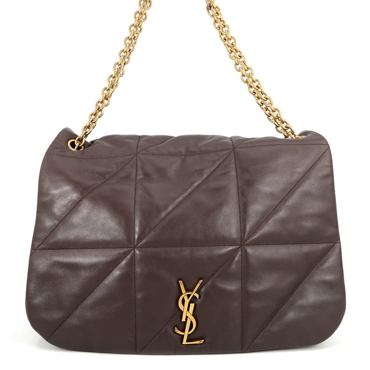 Yves Saint Laurent Gold Leather Shoulder Bag (Pre-Owned)