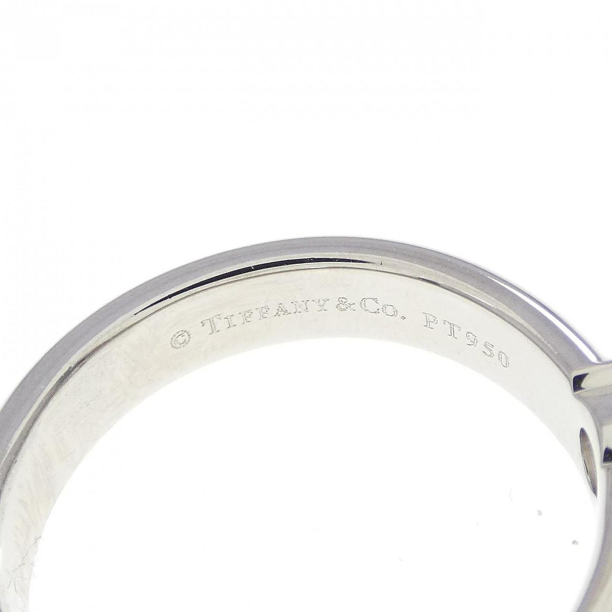 Tiffany Platinum Platinum 950 Band Ring (Pre-Owned)