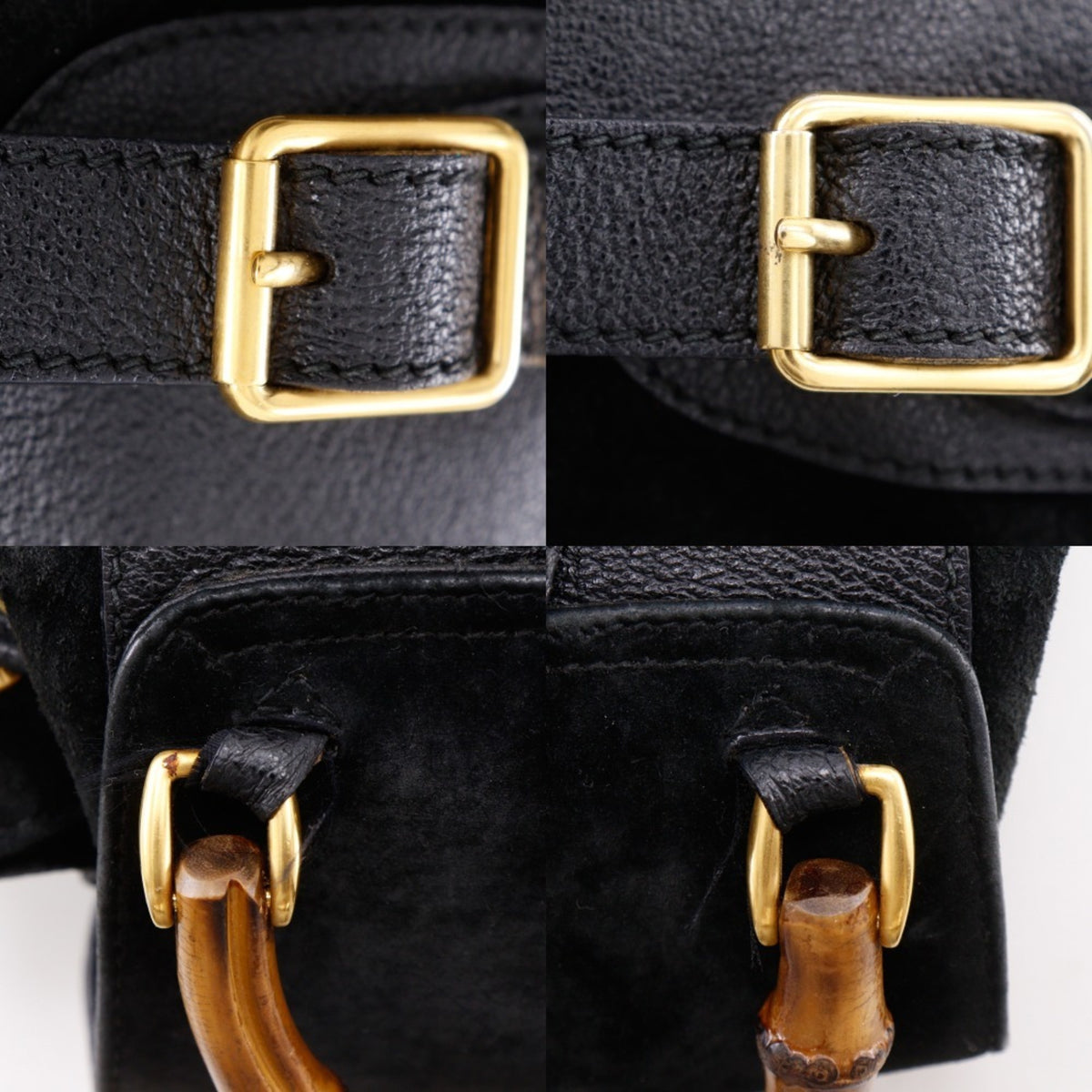 Gucci Black Suede Backpack (Pre-Owned)