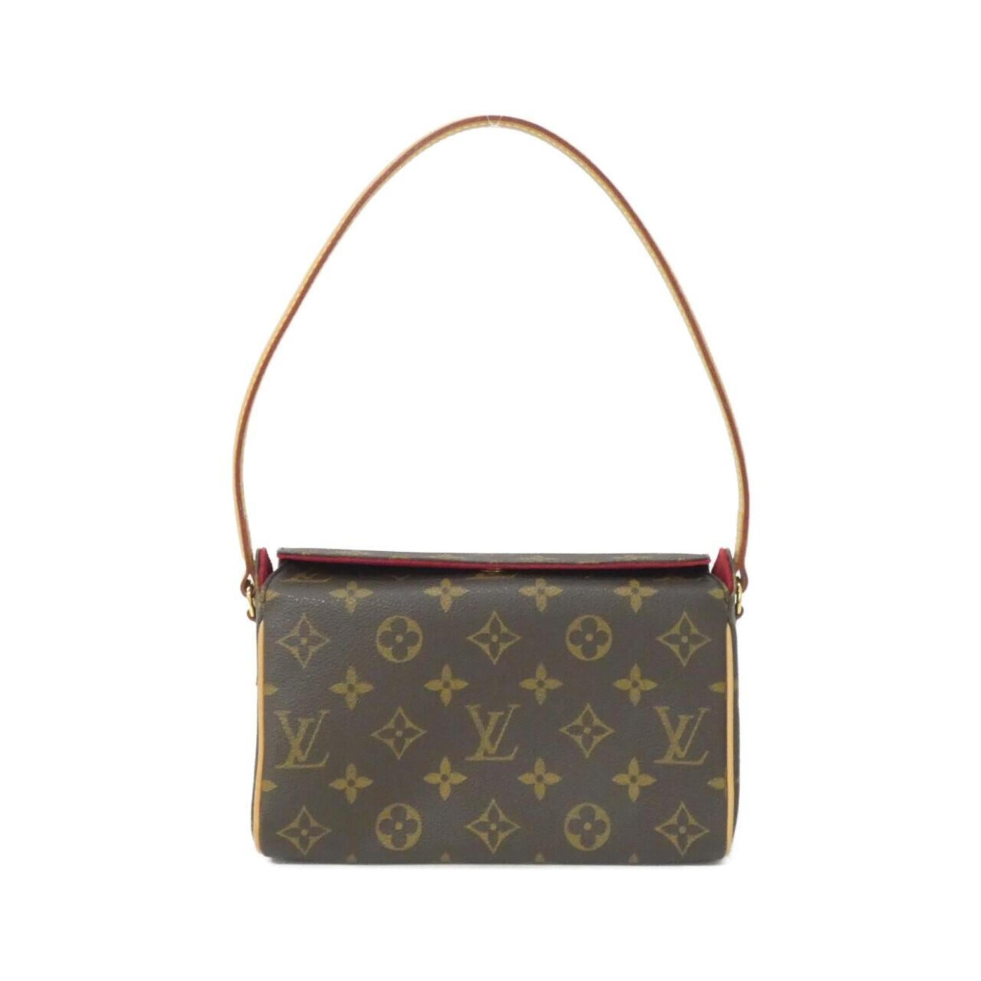 Louis Vuitton Brown Coated Canvas Handbag (Pre-Owned)