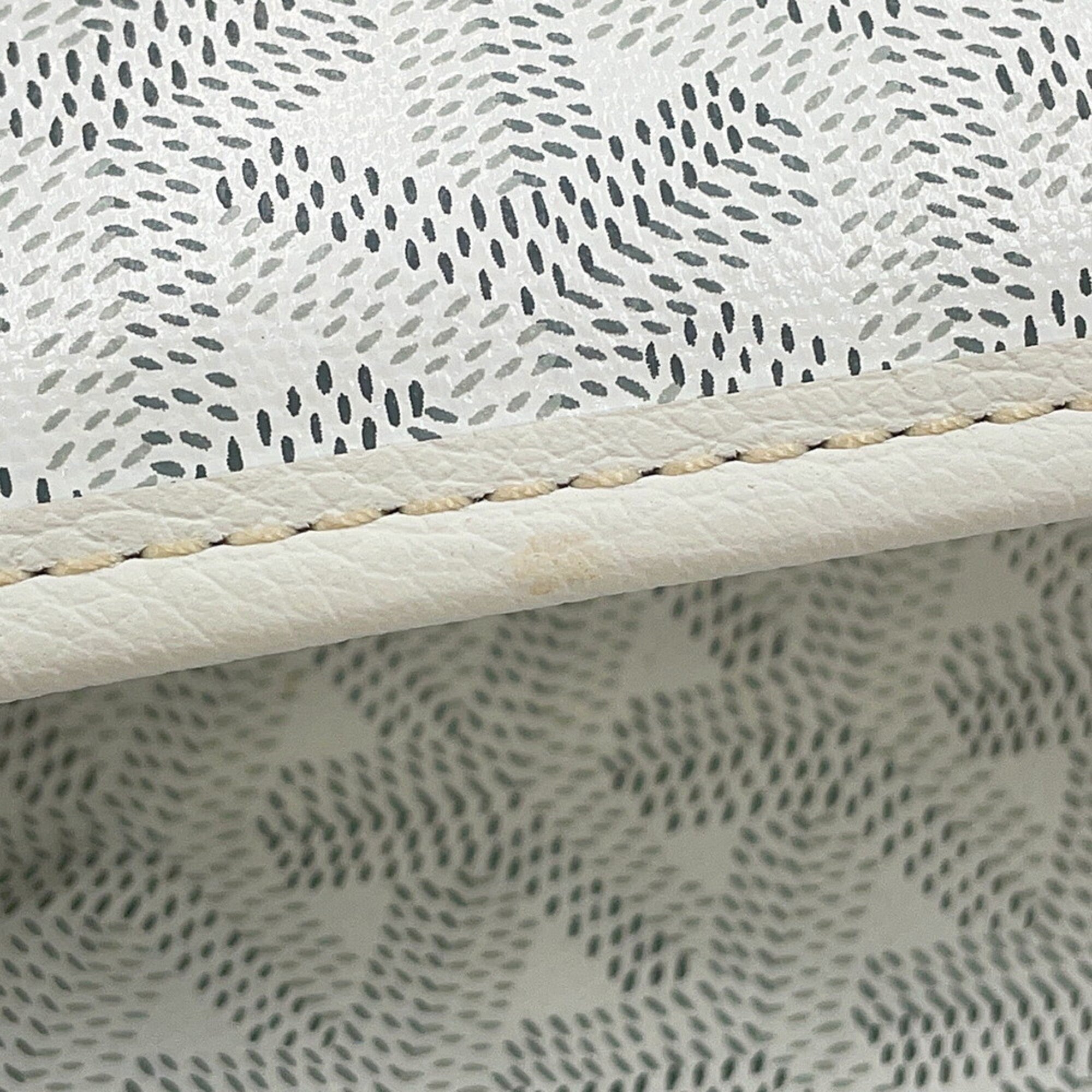 Goyard White Pvc Leather Tote Bag (Pre-Owned)