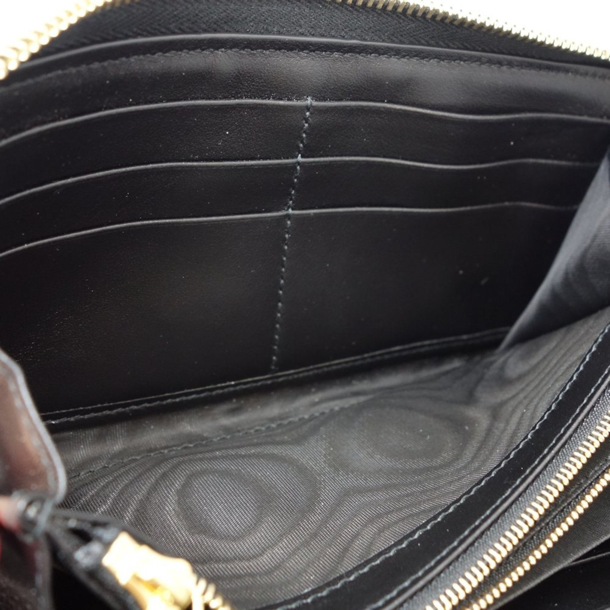 Gucci Black Leather Long Wallet (Bi-Fold) (Pre-Owned)
