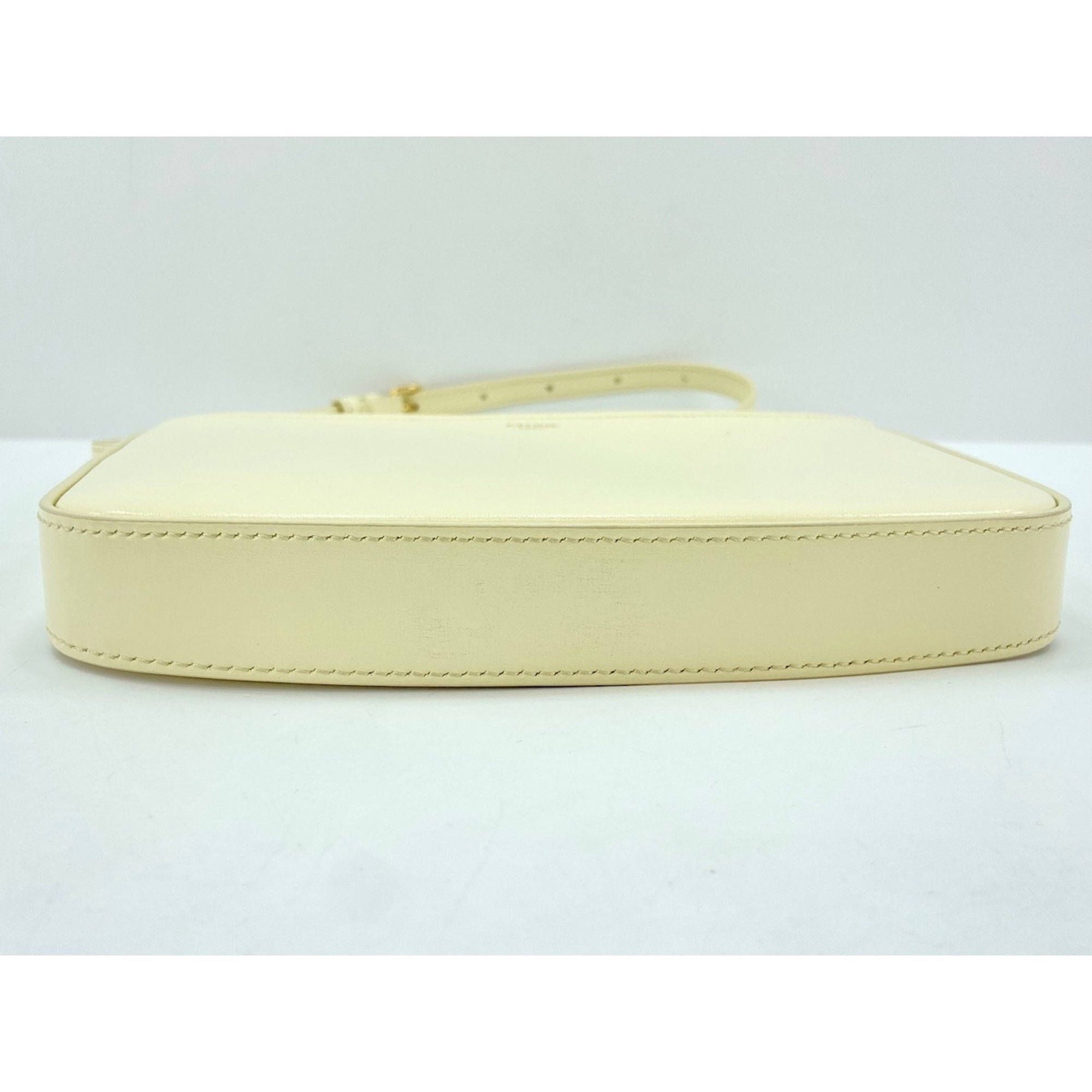 Celine Beige Leather Shoulder Bag (Pre-Owned)