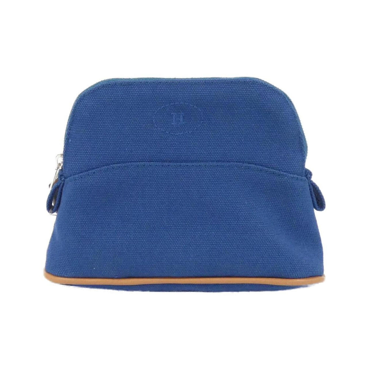 Hermes Blue Canvas Pouch (Pre-Owned)