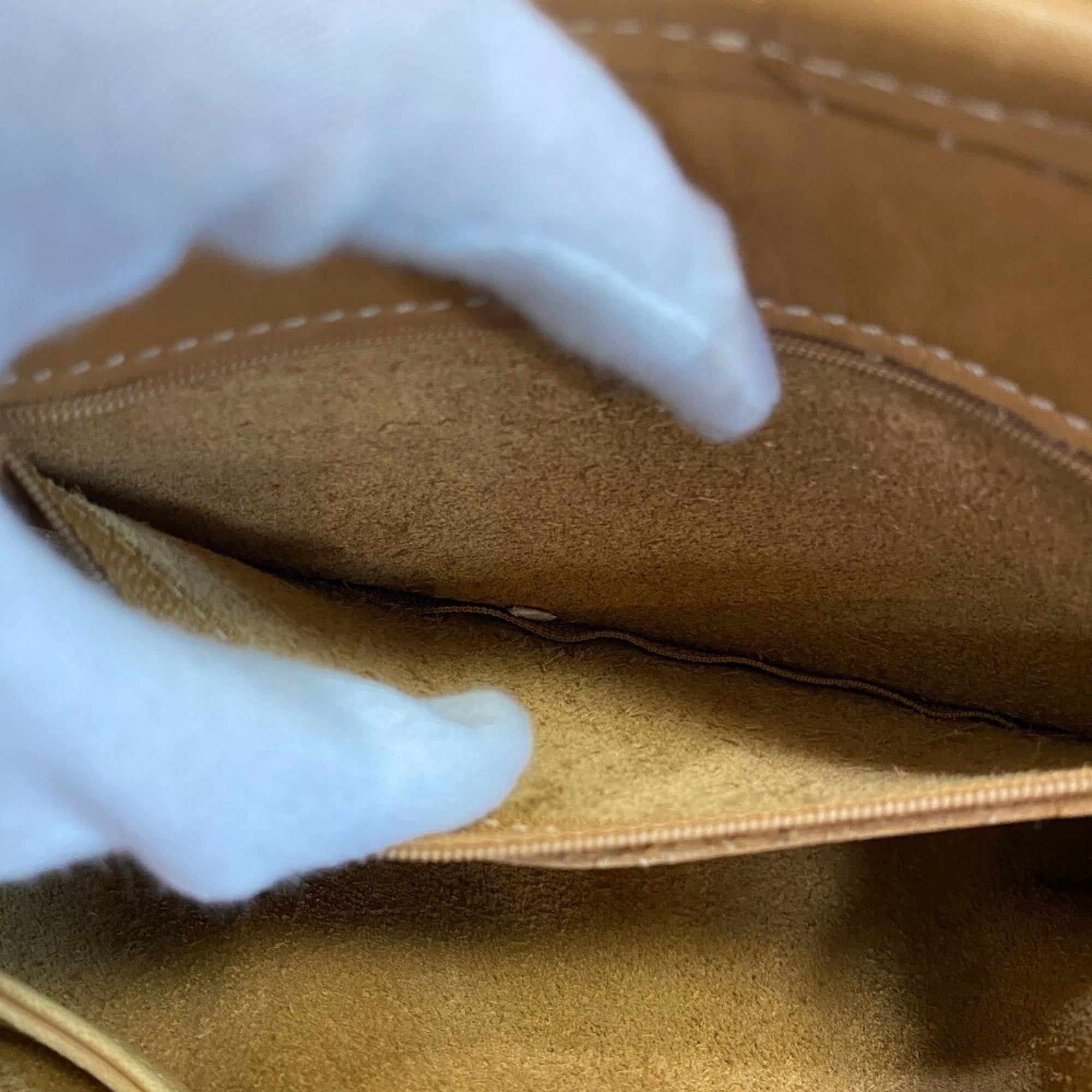 Coach Beige Leather Backpack (Pre-Owned)