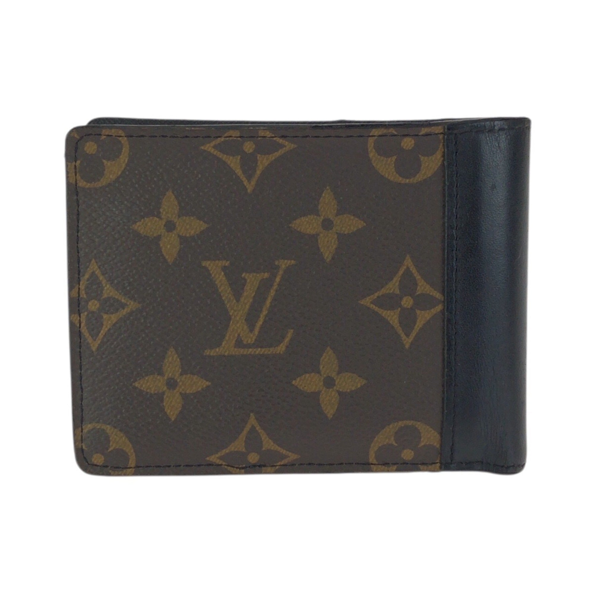 Louis Vuitton Black Brown Monogram Monogram Wallet (Bi-Fold) (Pre-Owned)