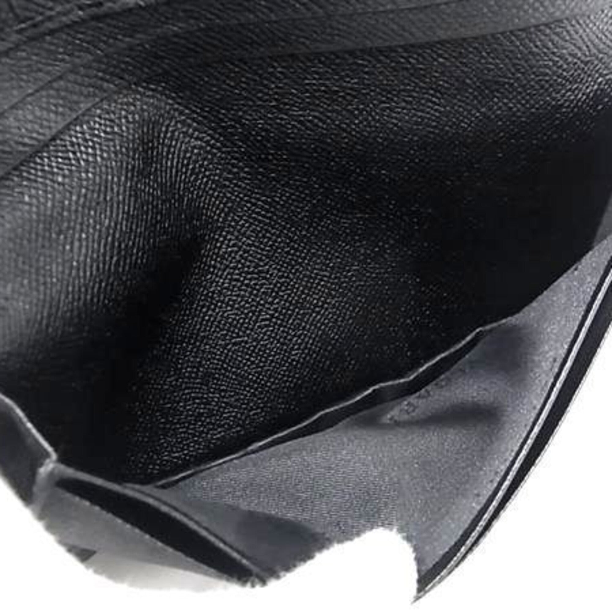 Bvlgari Black Leather Bill Wallet (Bi-Fold) (Pre-Owned)