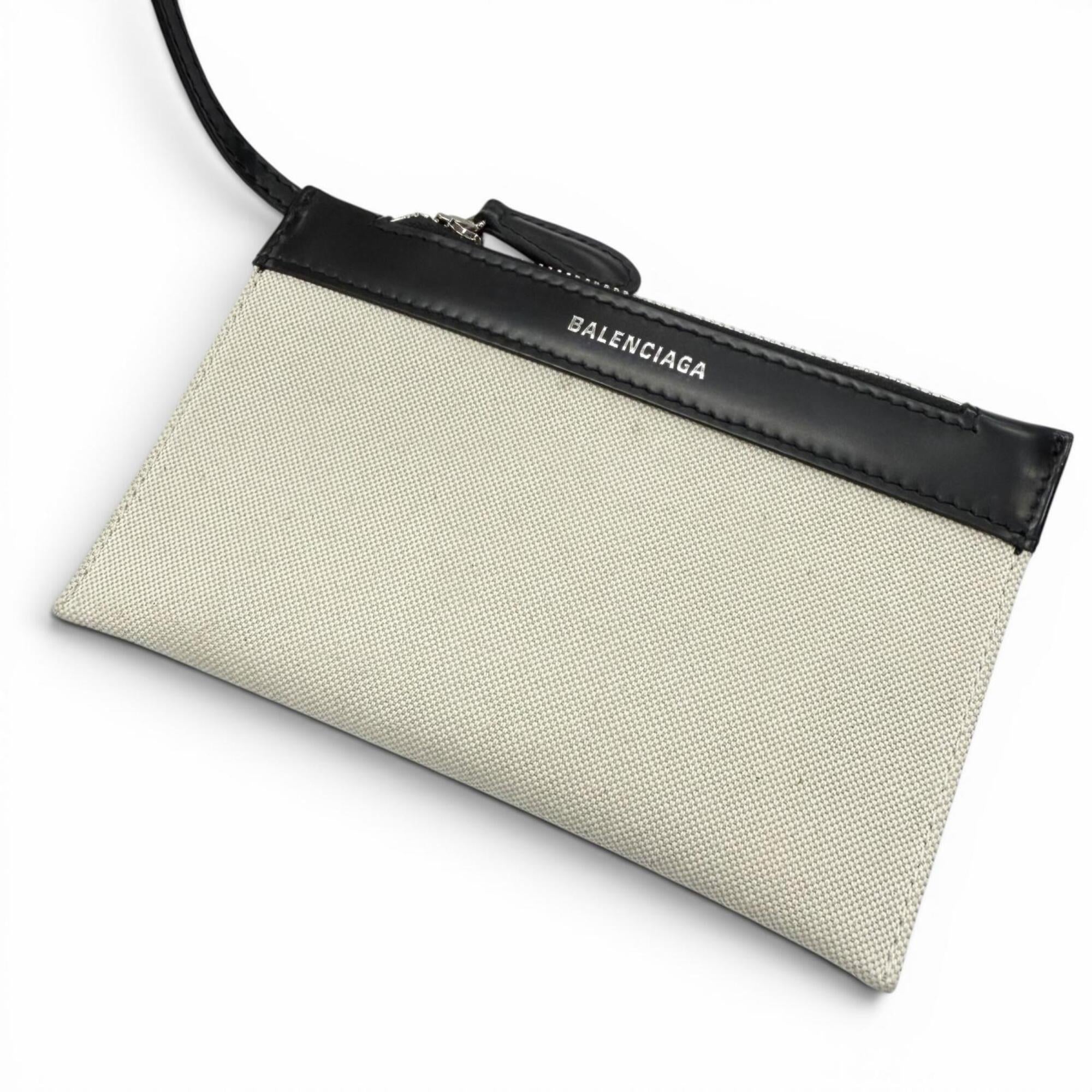 Balenciaga Black Canvas Leather Shoulder Bag (Pre-Owned)