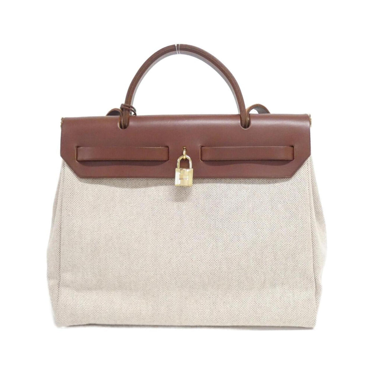 Hermes Havane Toile H Handbag (Pre-Owned)