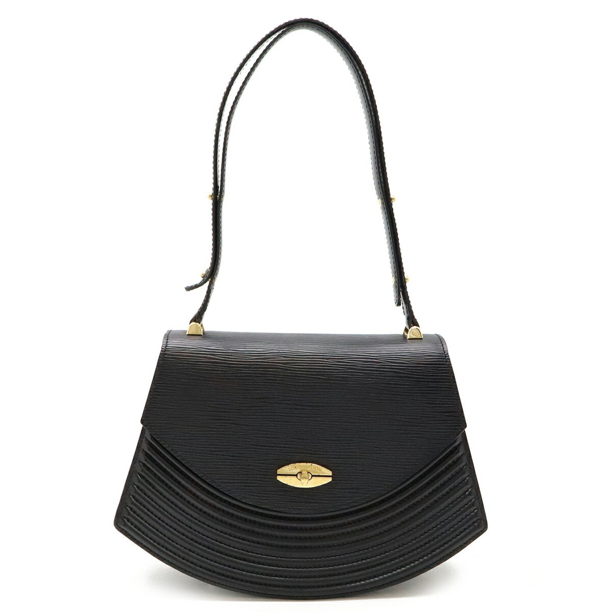 Louis Vuitton Noir Epi Leather Handbag Shoulder Bag (Pre-Owned)