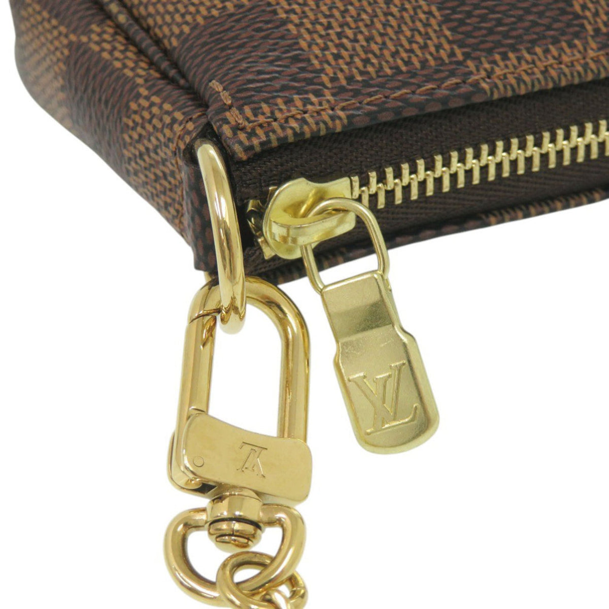 Louis Vuitton Brown Damier Canvas Damier Canvas Handbag Pochette Pouch (Pre-Owned)