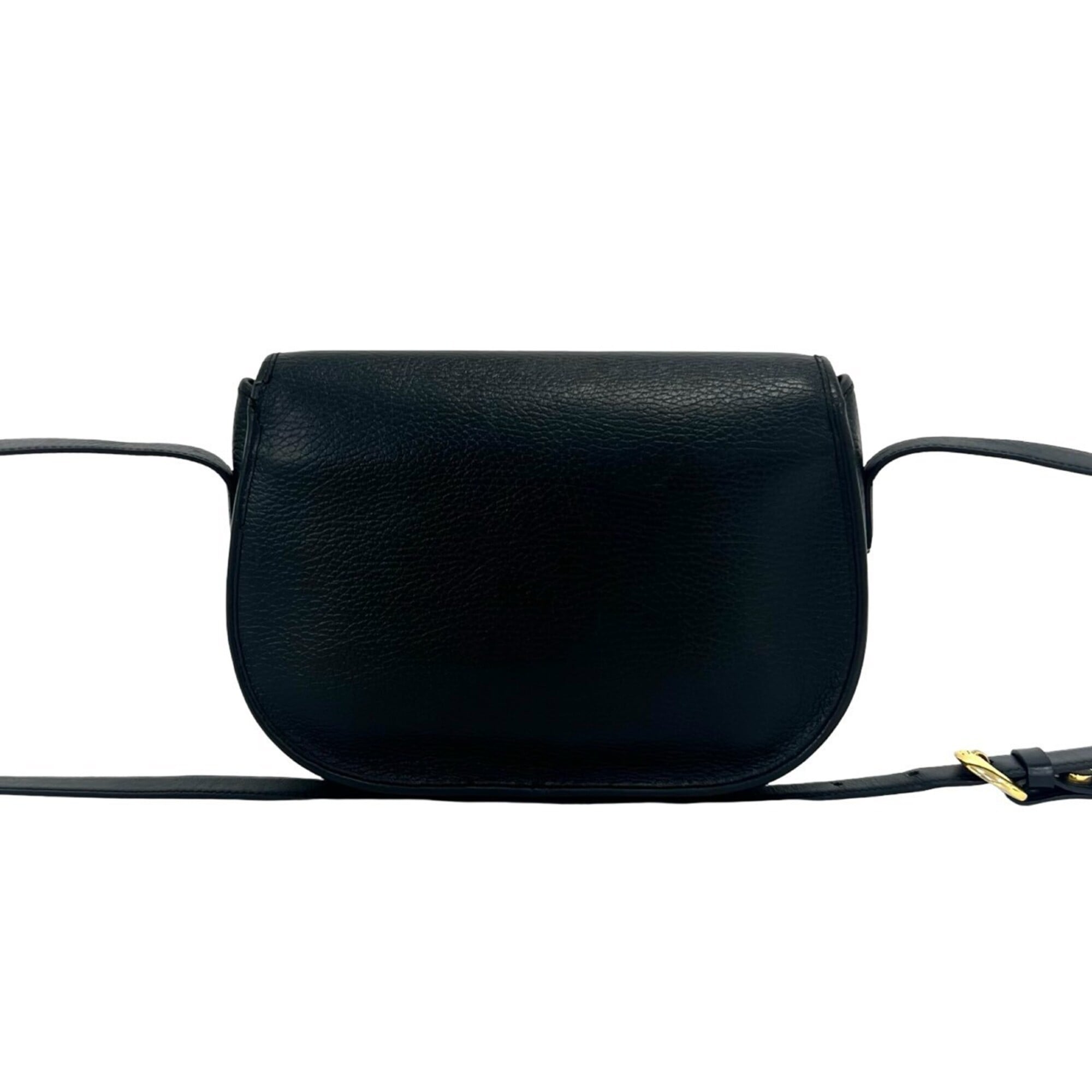 Christian Dior Black Leather Pochette Shoulder Bag (Pre-Owned)