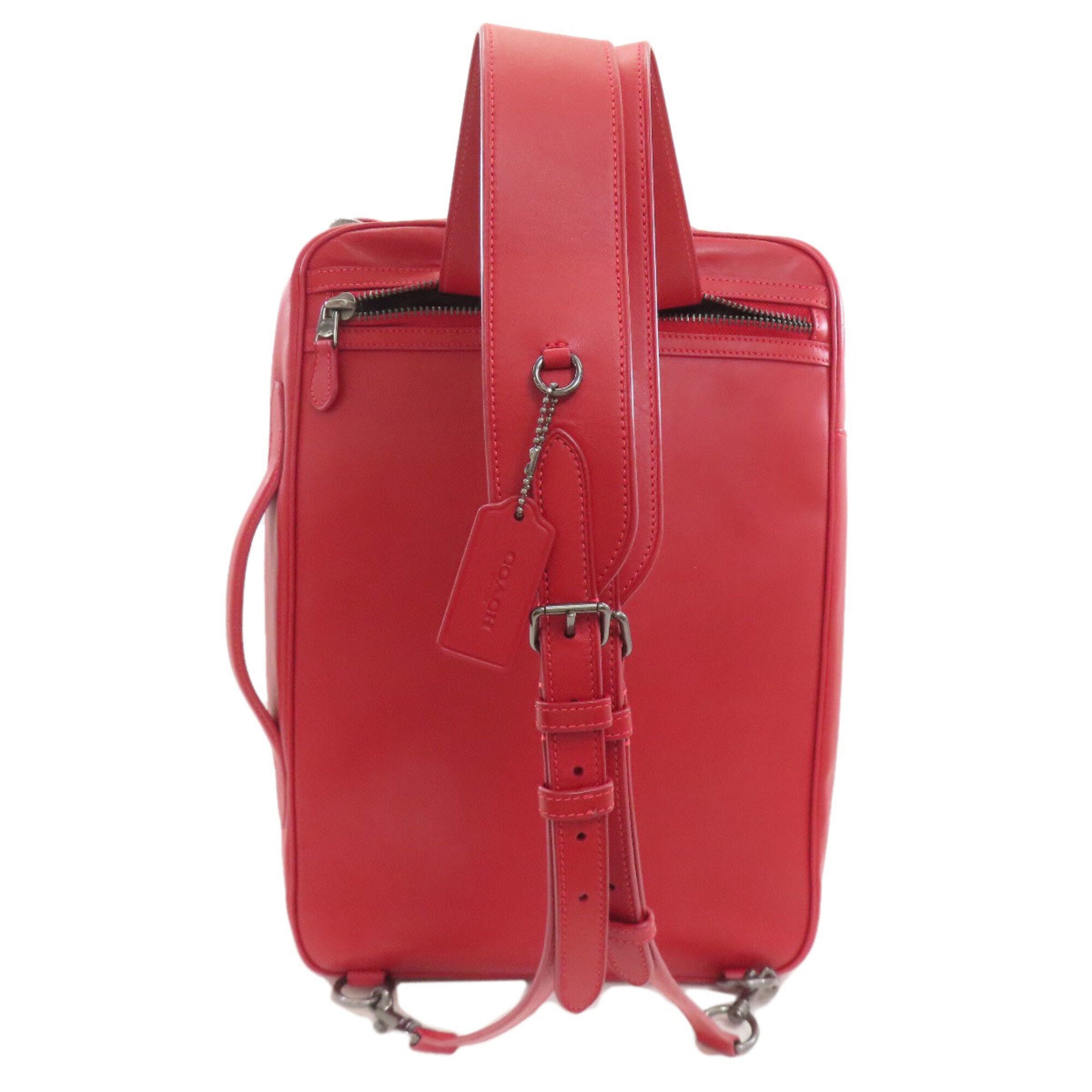 Coach Red Color Leather (Pre-Owned)