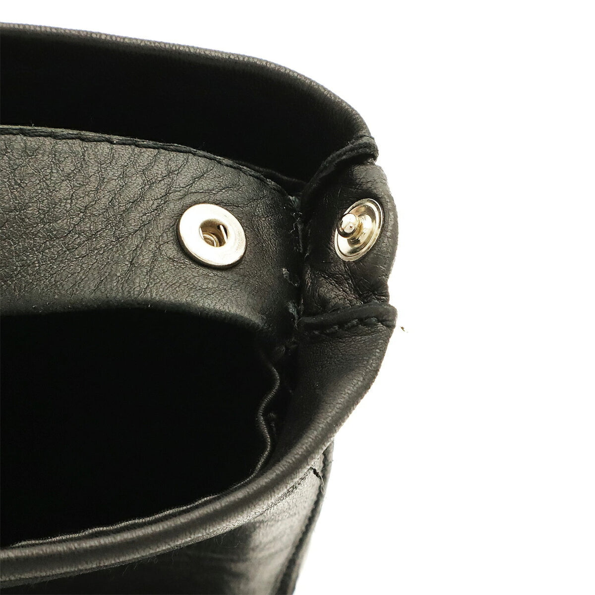 Hermes Black Leather Pochette Shoulder Bag (Pre-Owned)