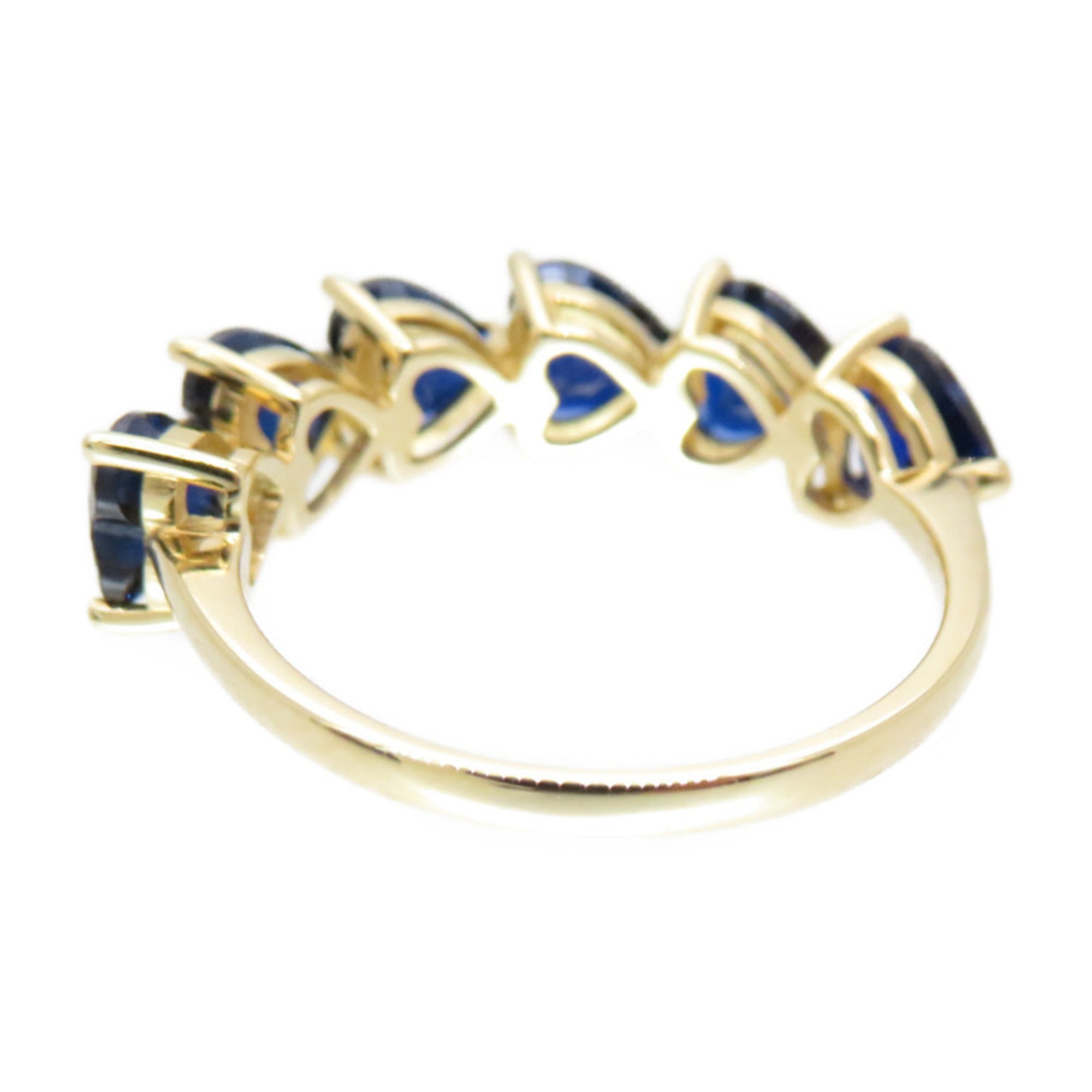 Tiffany Heart Gold Blue Yellow Gold (18K) Band Ring (Pre-Owned)