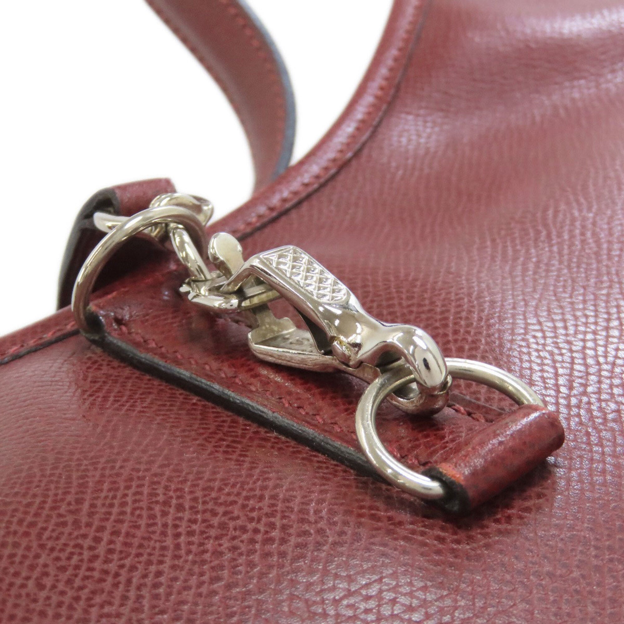Hermes Rouge H Lisse Leather Shoulder Bag (Pre-Owned)