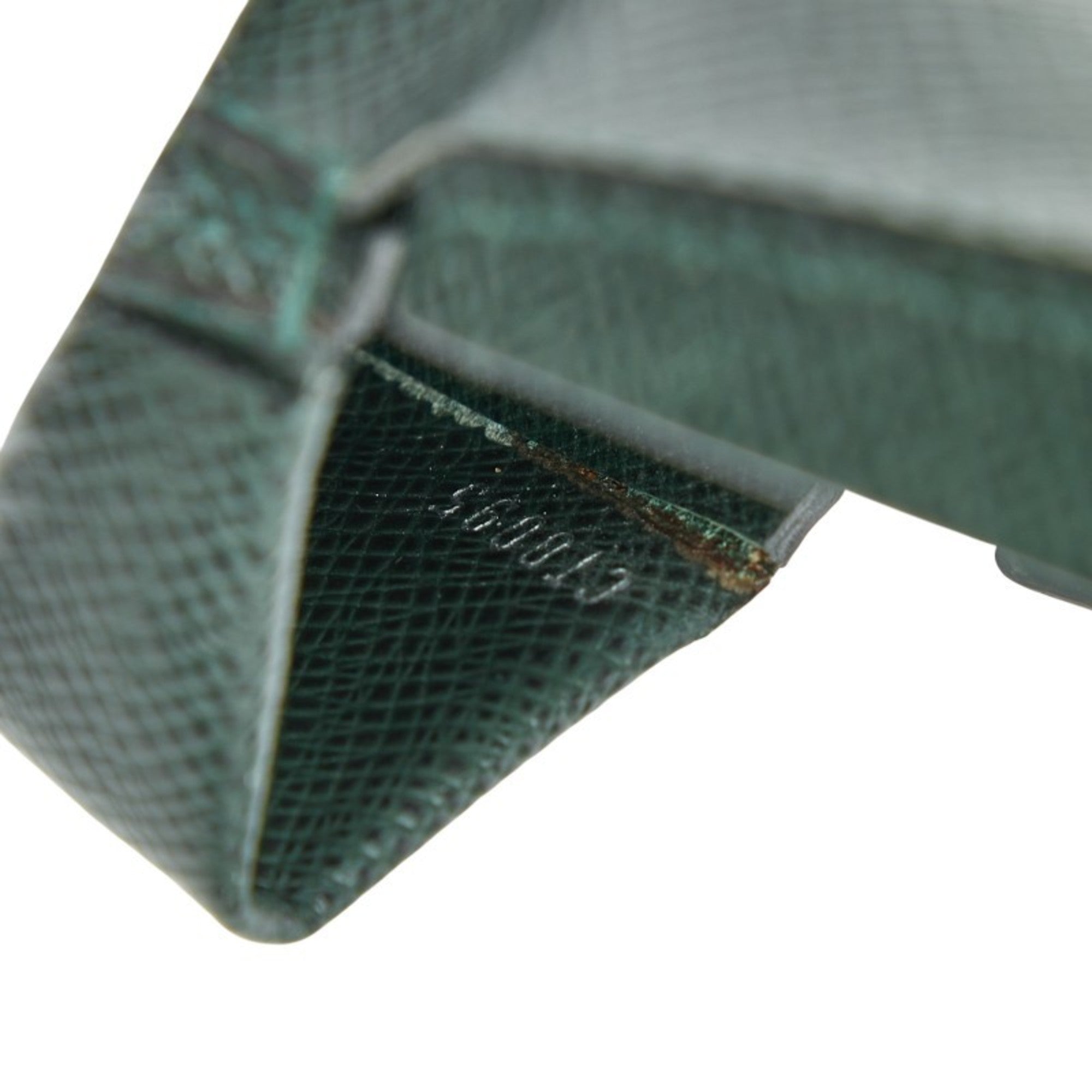 Louis Vuitton Dark Green Episea Taiga Leather Coin Purse/Coin Case (Pre-Owned)