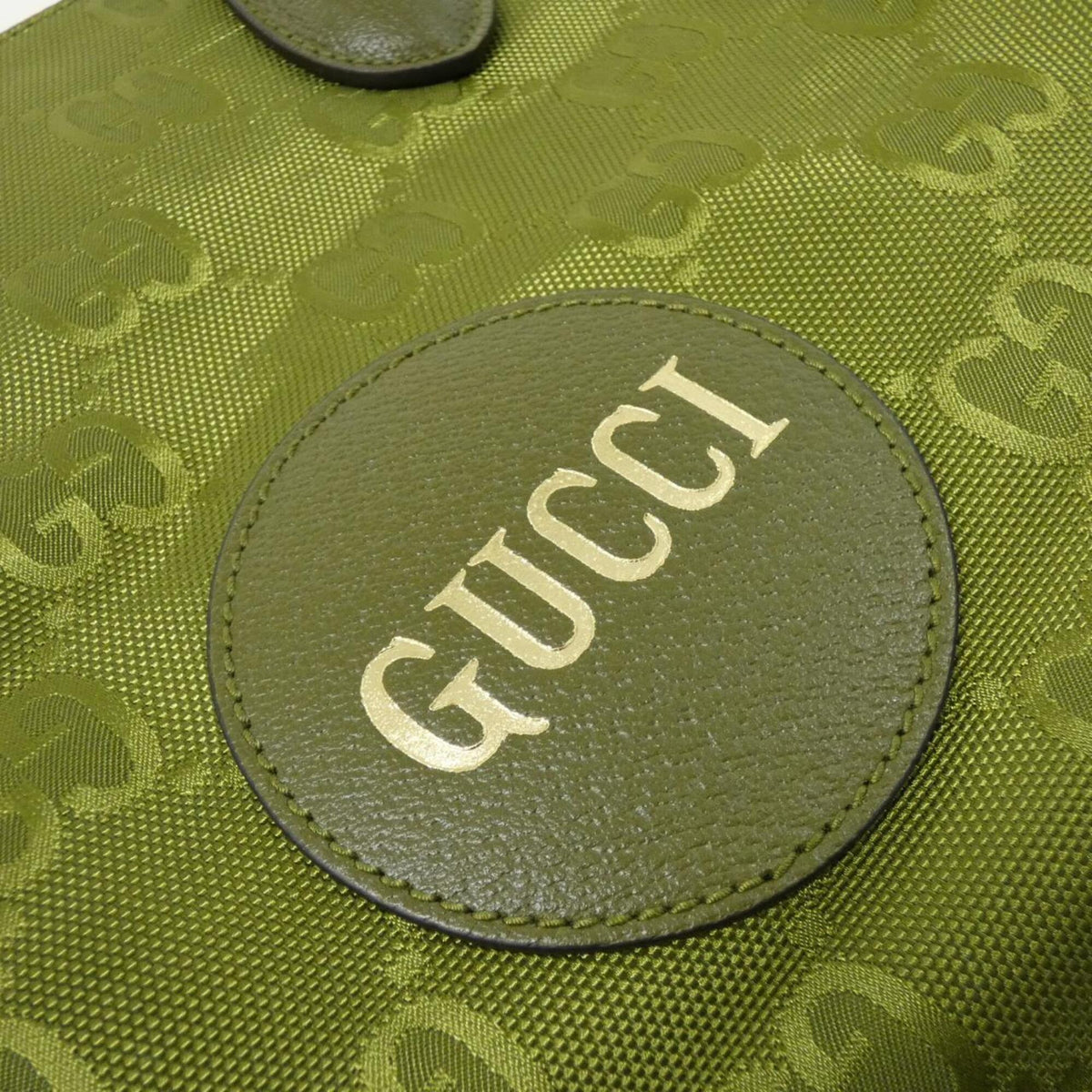 Gucci Green Nylon Leather Handbag (Pre-Owned)