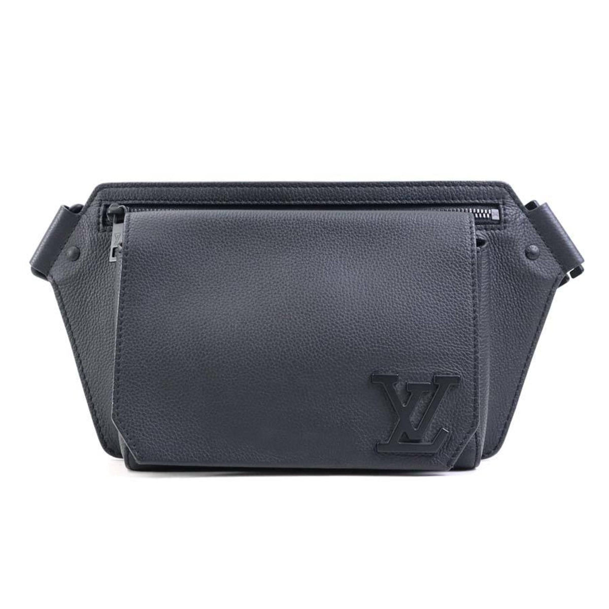 Louis Vuitton Black Leather Sling Bag (Pre-Owned)
