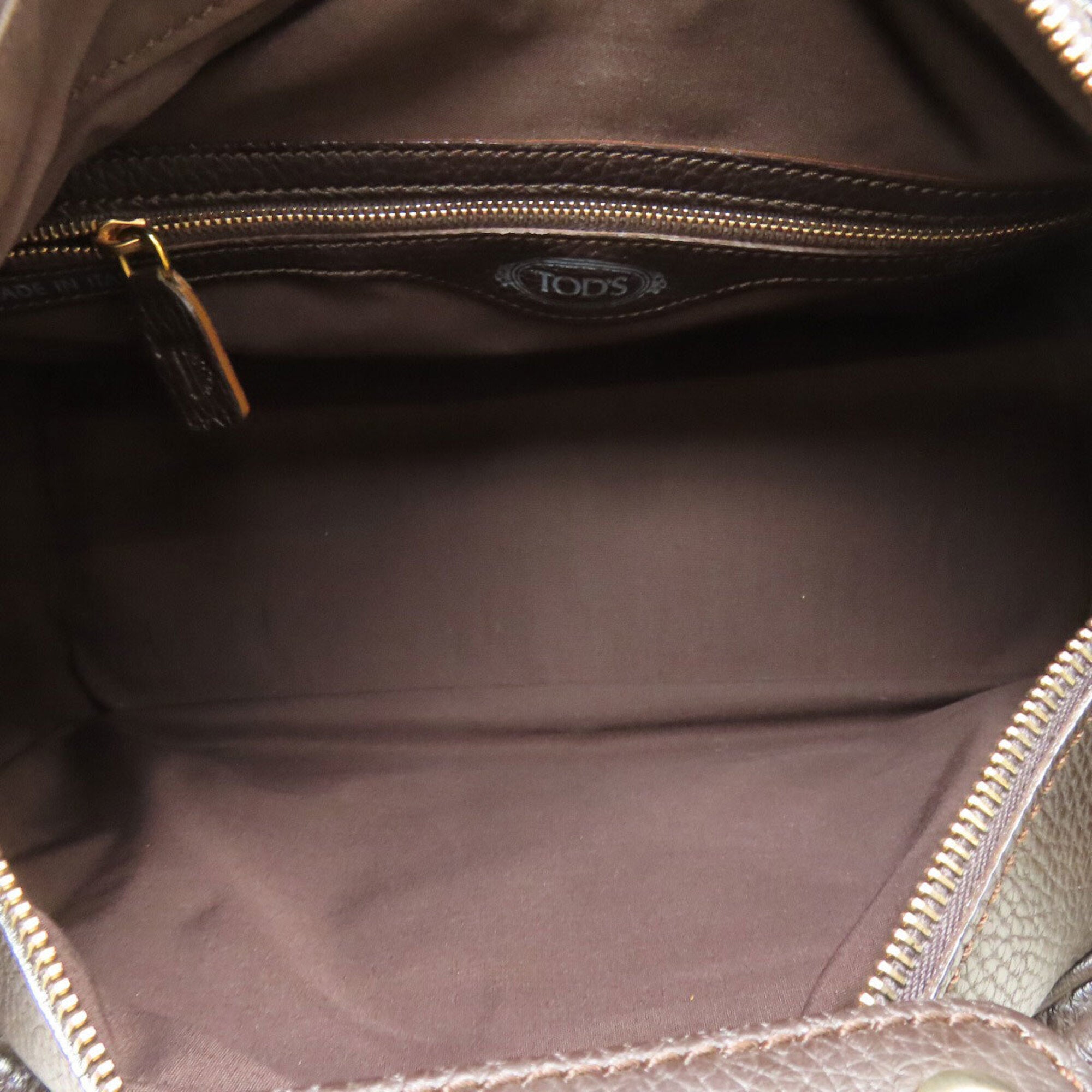 Tod's Dark Brown Leather Handbag (Pre-Owned)