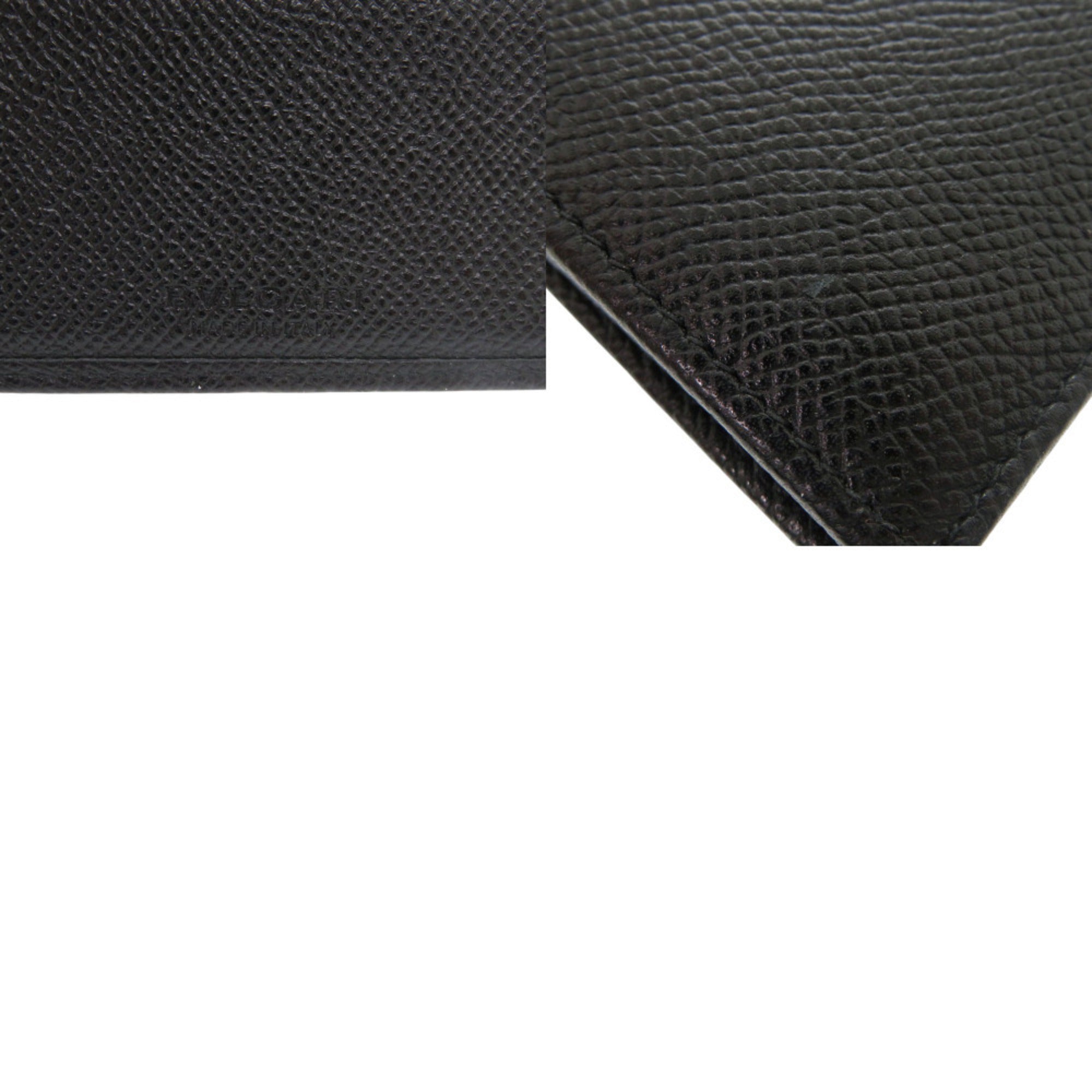 Bvlgari Black Leather Coin Purse/Coin Case (Pre-Owned)