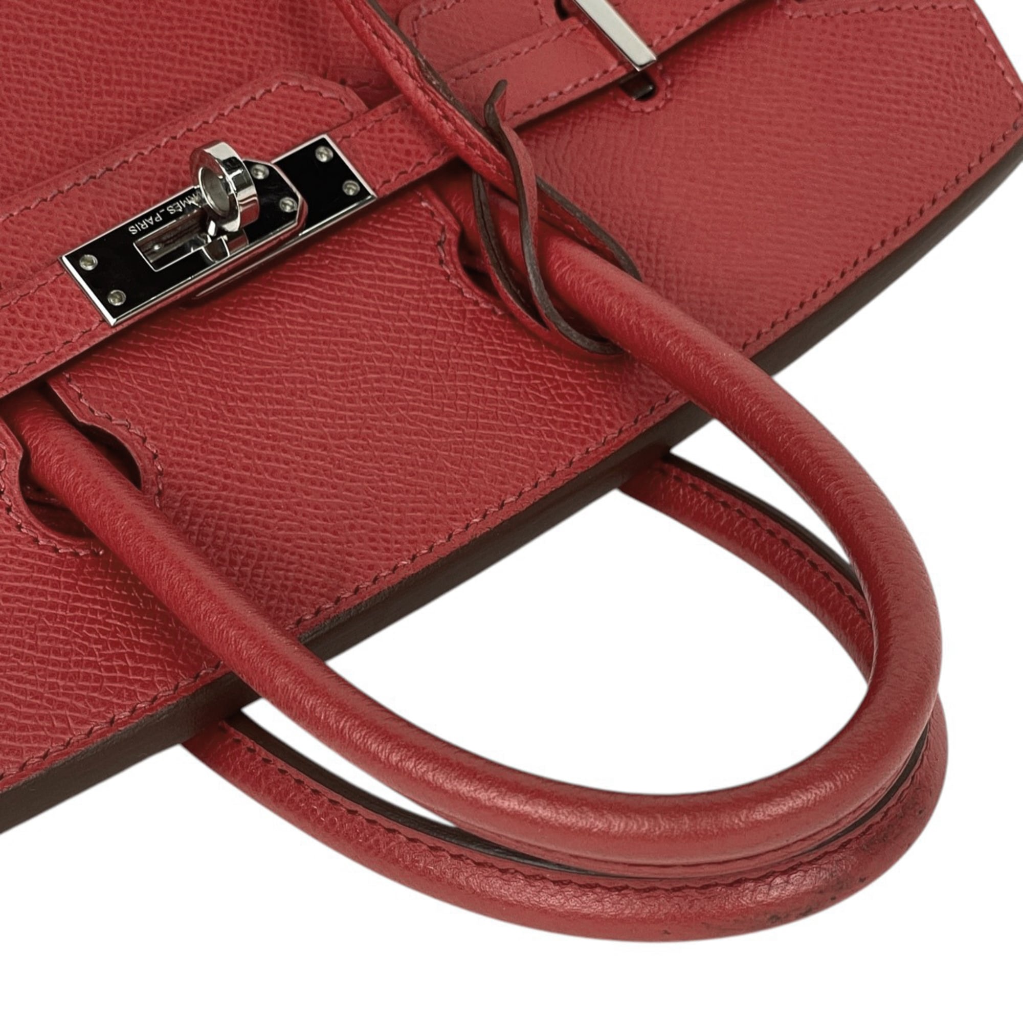 Hermes Birkin Bougainvillier Epsom Leather Handbag (Pre-Owned)