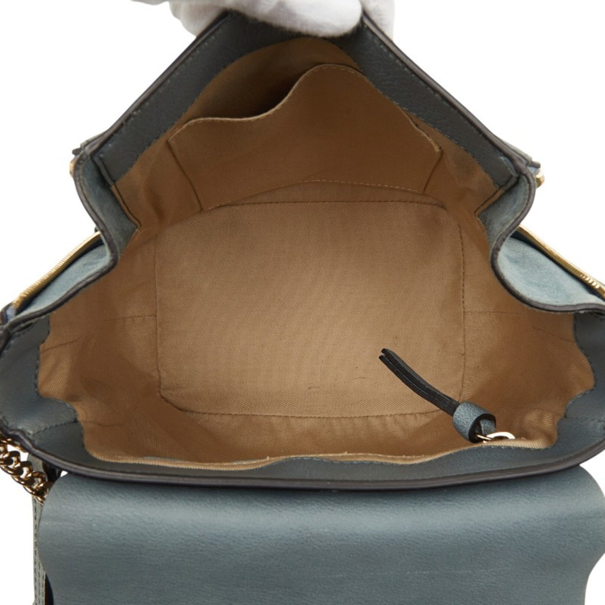 Chloé Gray Suede Leather Shoulder Bag (Pre-Owned)