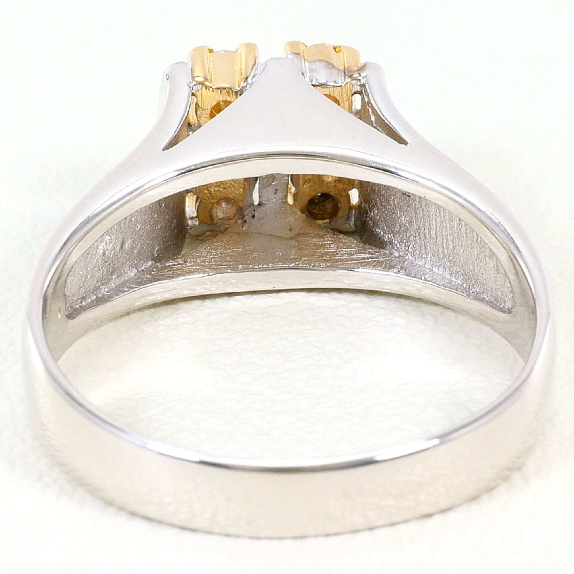 Unbranded White Gold Yellow Gold White Gold (14K) Yellow Gold (14K) Band Ring (Pre-Owned)