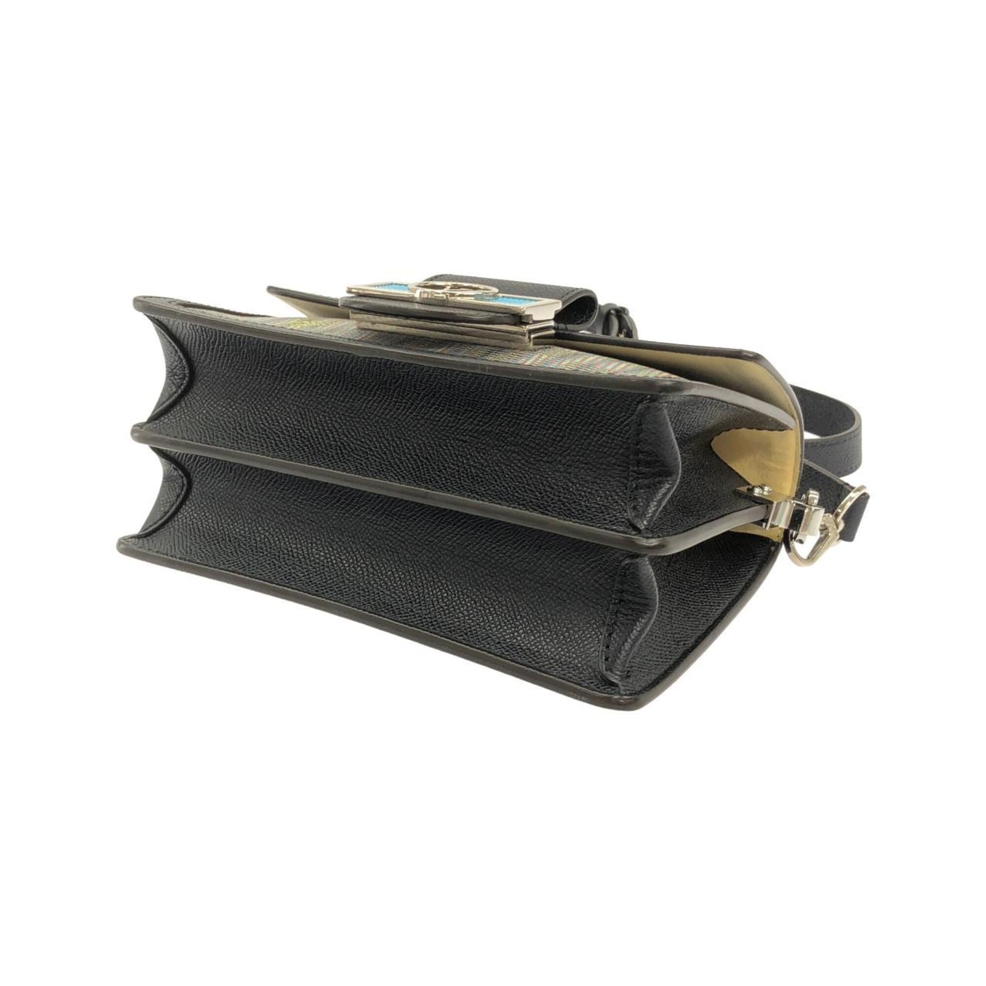 Louis Vuitton Blue Brown Gray Silver Leather Shoulder Bag (Pre-Owned)