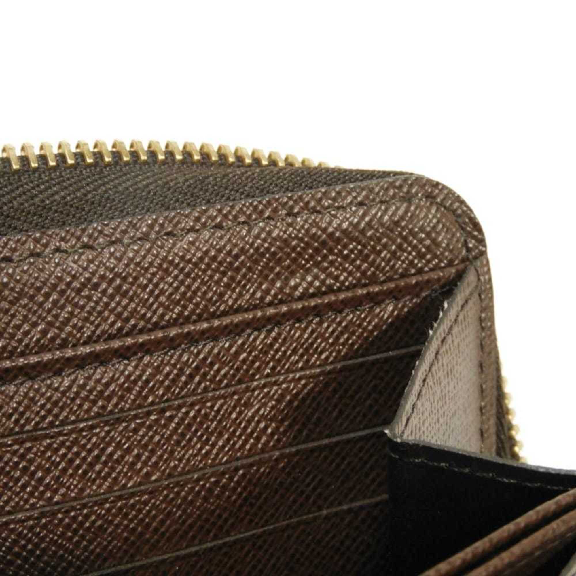 Louis Vuitton Brown Damier Canvas Ebene Damier Canvas Leather Long Wallet (Bi-Fold) (Pre-Owned)