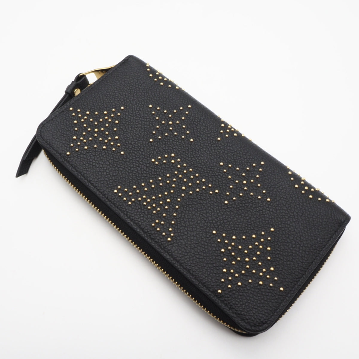 Louis Vuitton Monogram Empreinte Black Leather Long Wallet (Bi-Fold) (Pre-Owned)