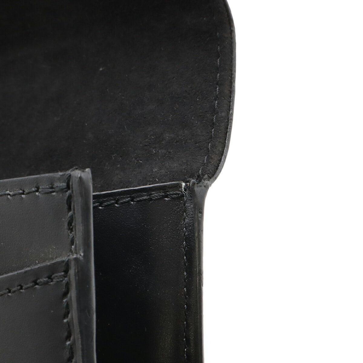 Louis Vuitton Noir Leather Pochette Shoulder Bag (Pre-Owned)
