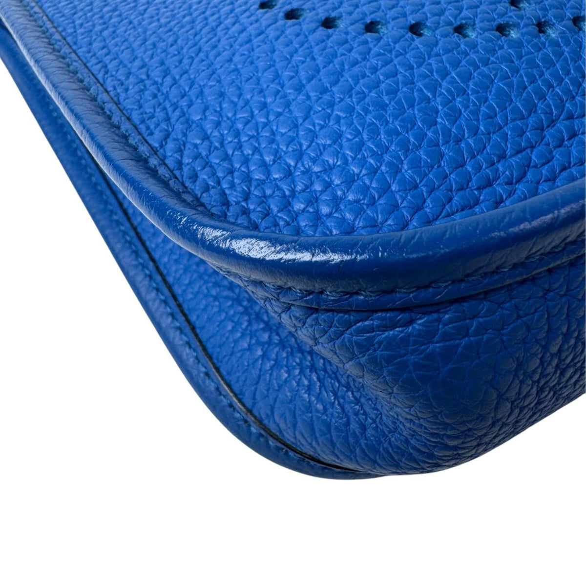 Hermes Blue Taurillon Clemence Leather Shoulder Bag (Pre-Owned)