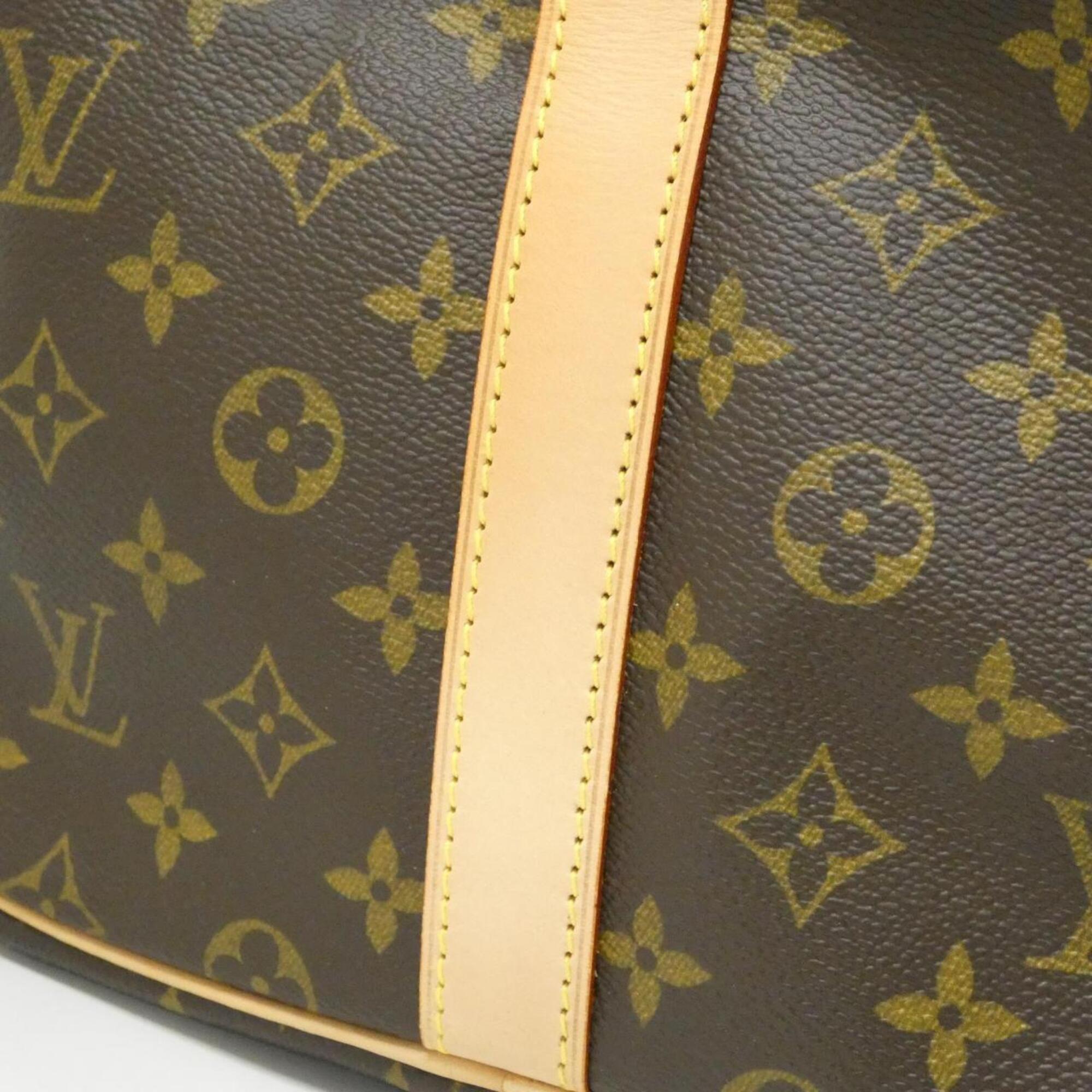 Louis Vuitton Monogram Marron Coated Canvas Boston Bag (Pre-Owned)