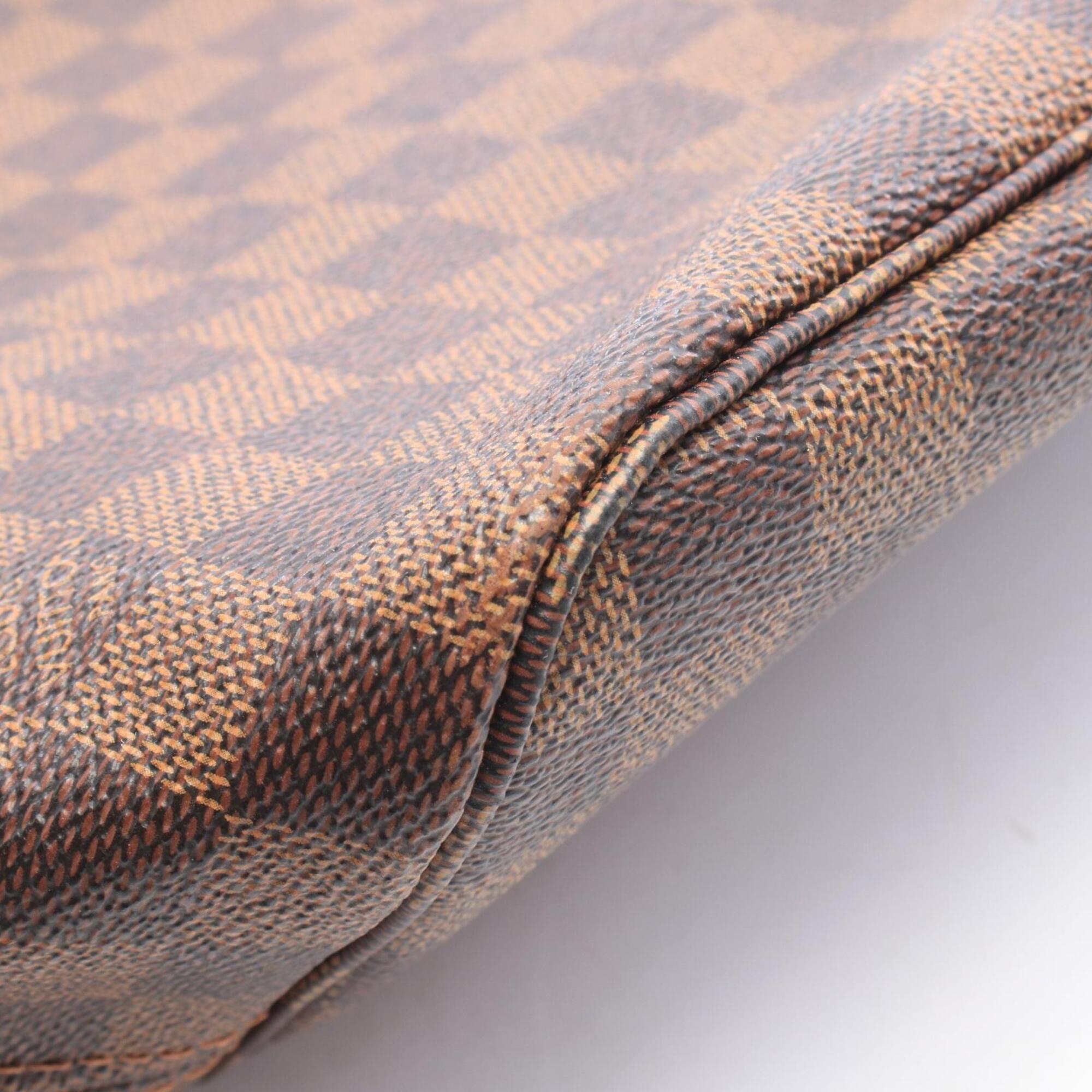 Louis Vuitton Brown Coated Canvas Leather Handbag Tote Bag (Pre-Owned)