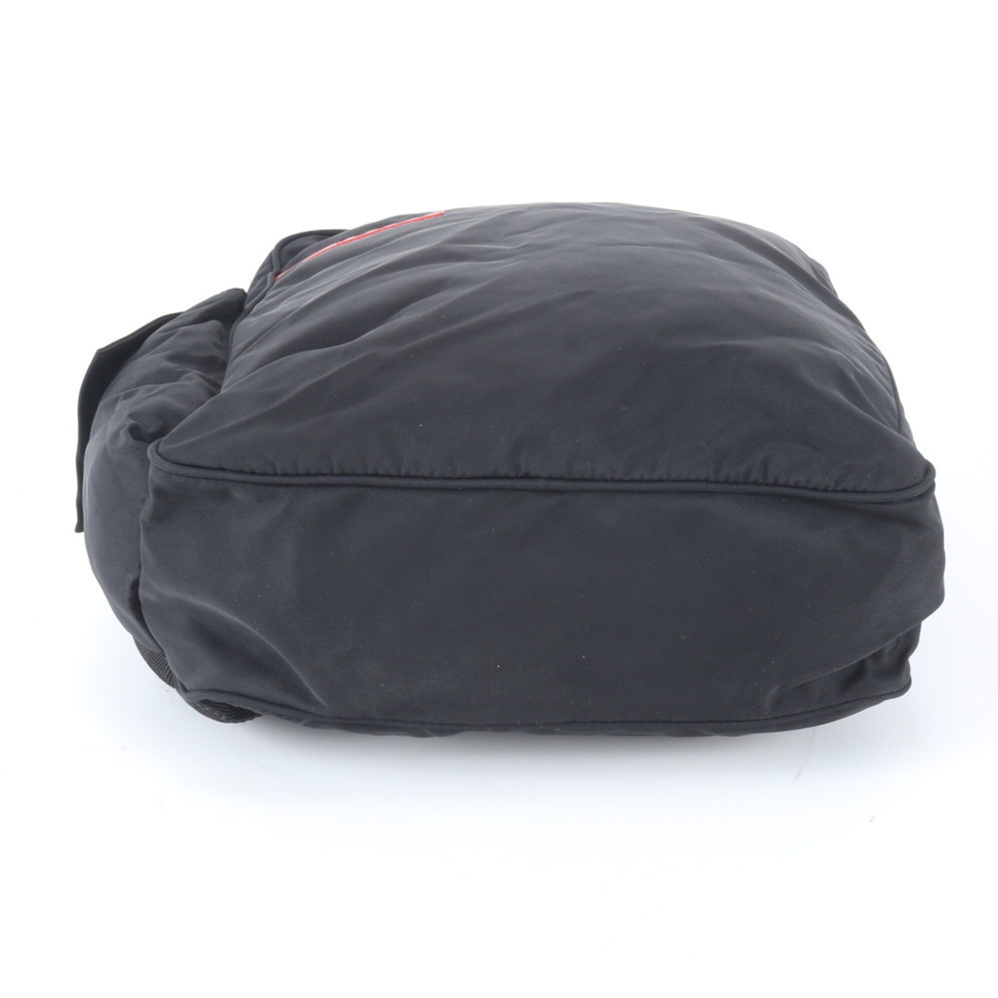 Prada Black Nylon Leather Pouch Sling Bag (Pre-Owned)