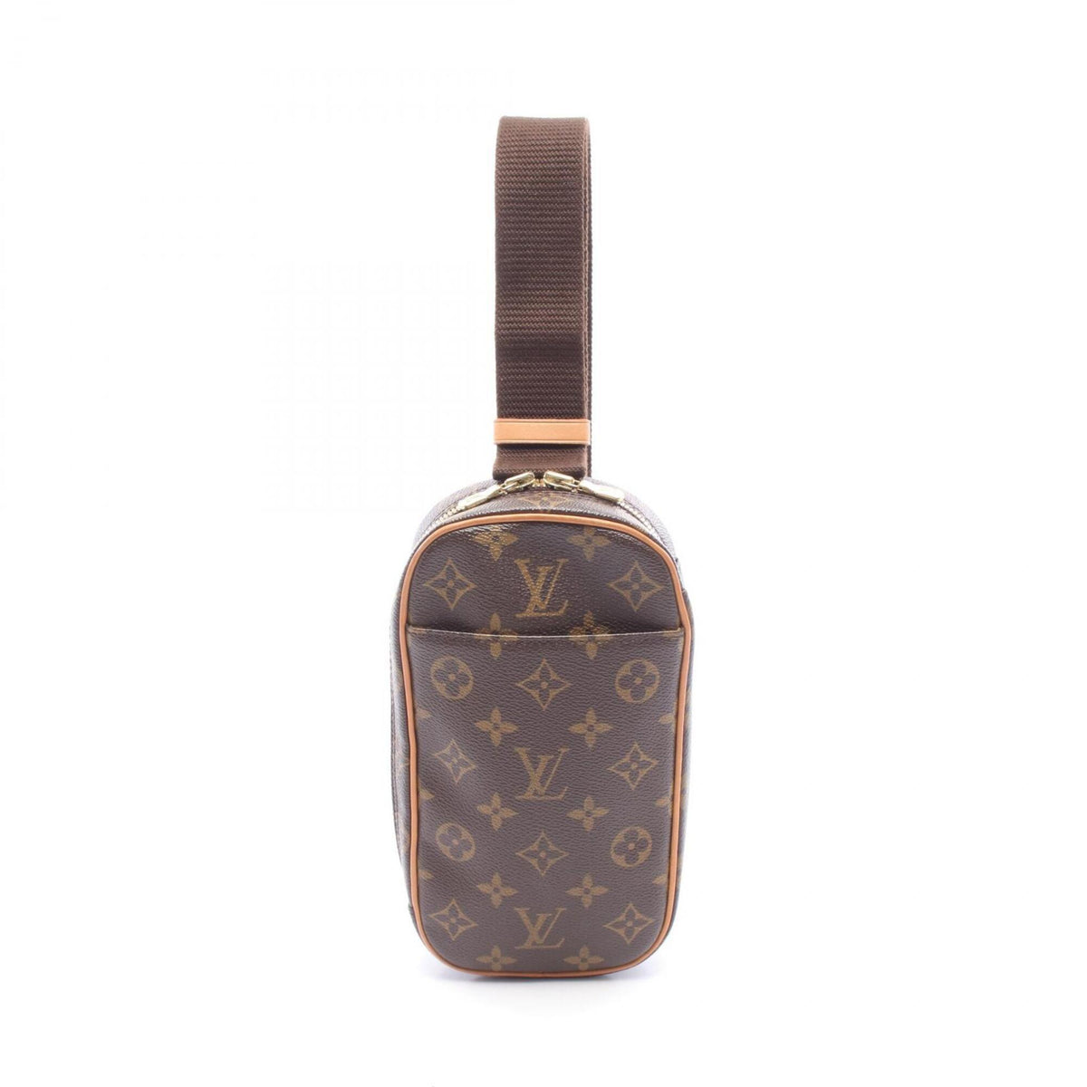 Louis Vuitton Brown Monogram Coated Canvas Leather Fanny Pack Handbag (Pre-Owned)