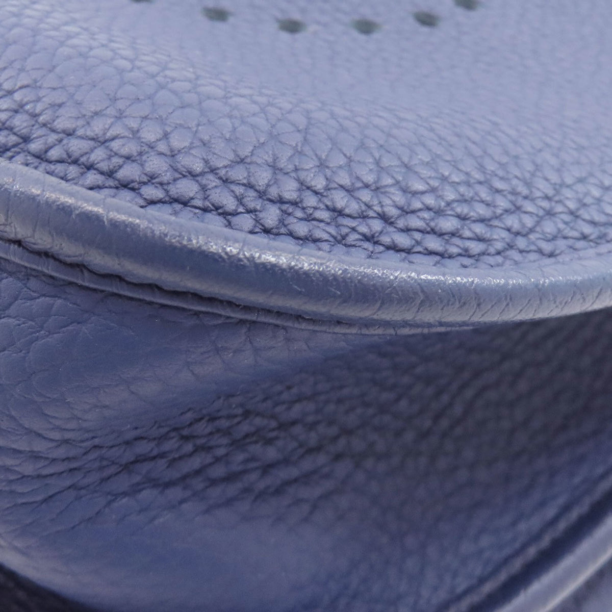 Hermes Blue Taurillon Clemence Leather Shoulder Bag (Pre-Owned)