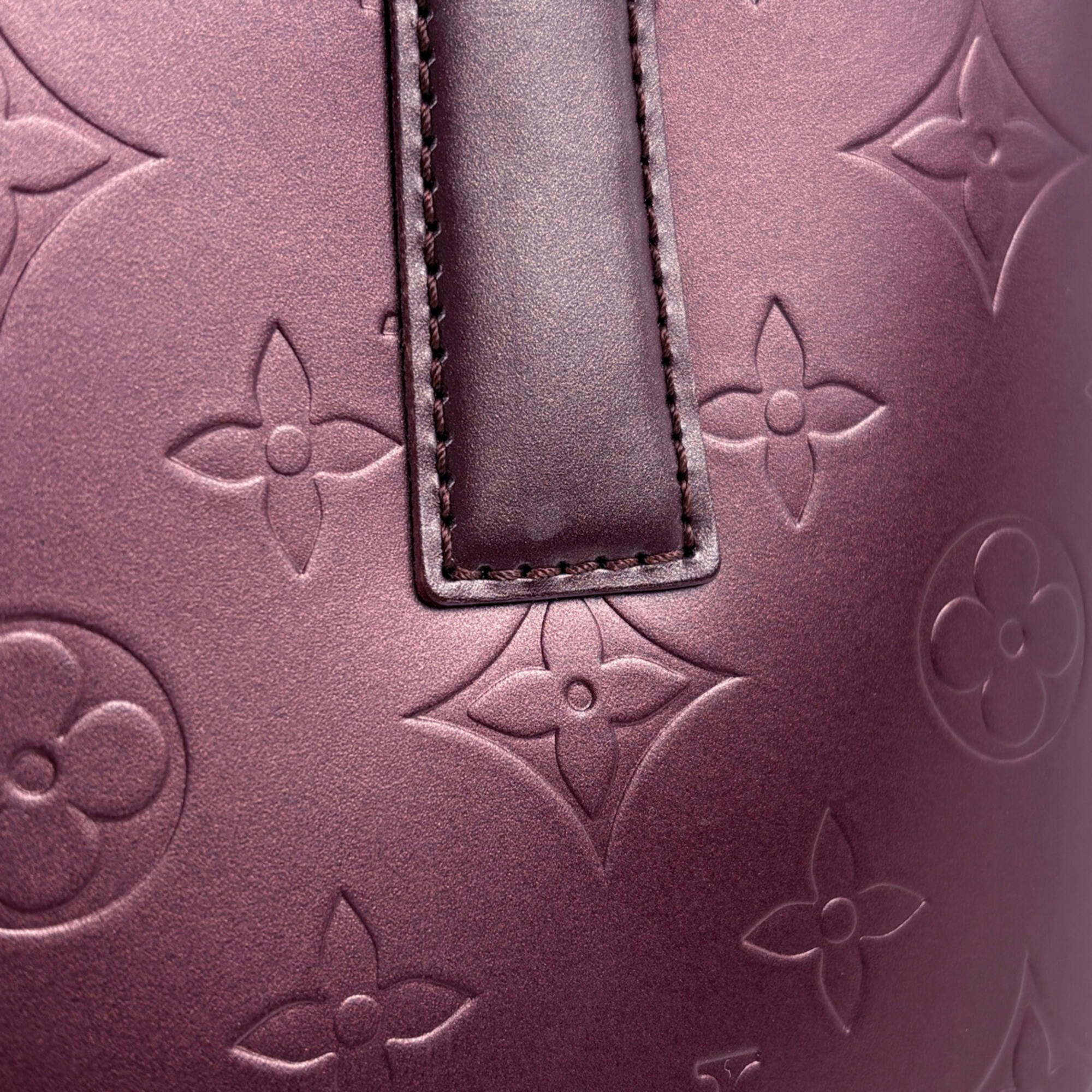 Louis Vuitton Violet Monogram Mat Shoulder Bag Tote Bag (Pre-Owned)