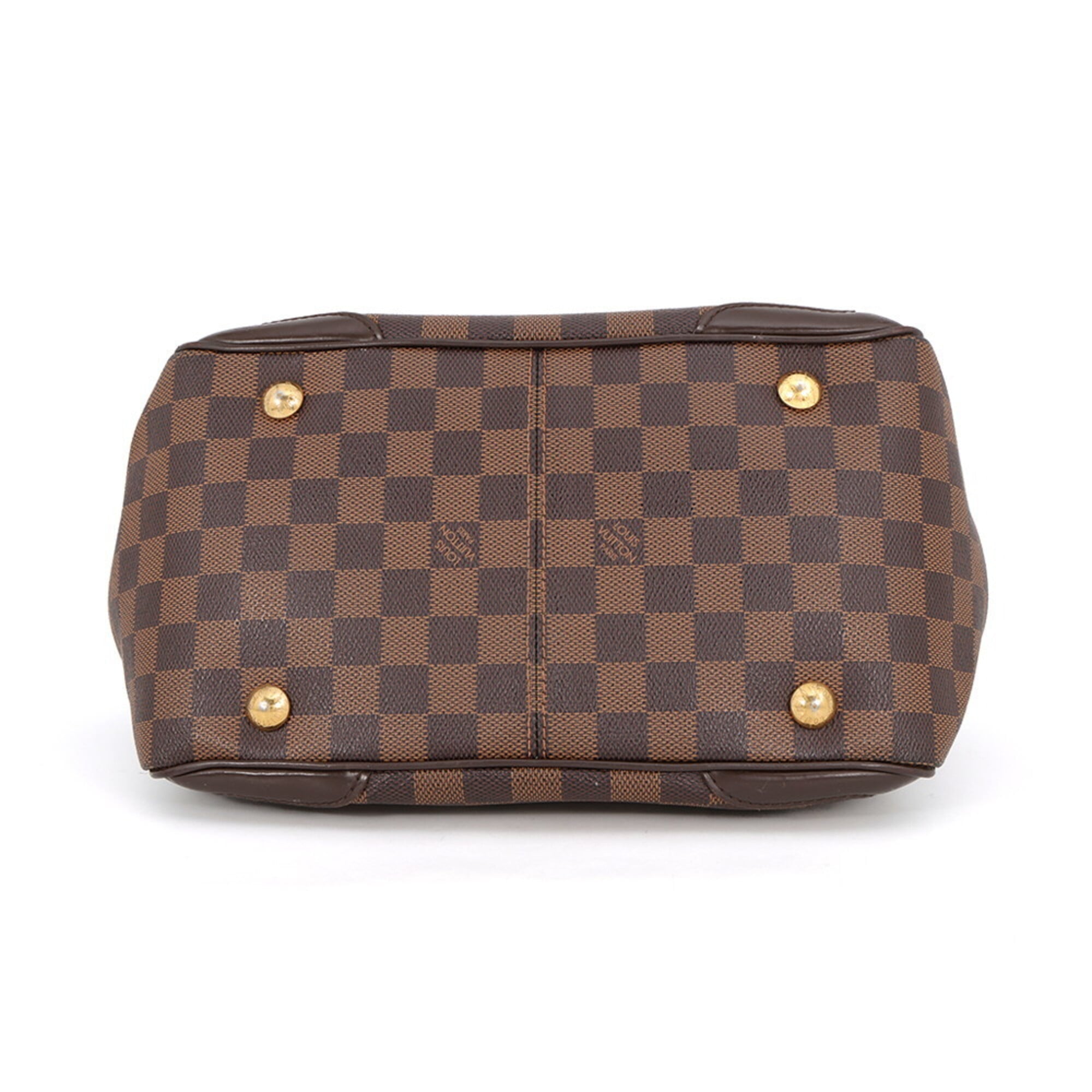 Louis Vuitton Damier Damier Canvas Ebene Red Color Damier Canvas Handbag Shoulder Bag (Pre-Owned)