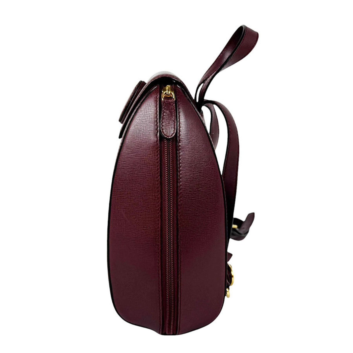 Cartier Burgundy Leather Backpack (Pre-Owned)