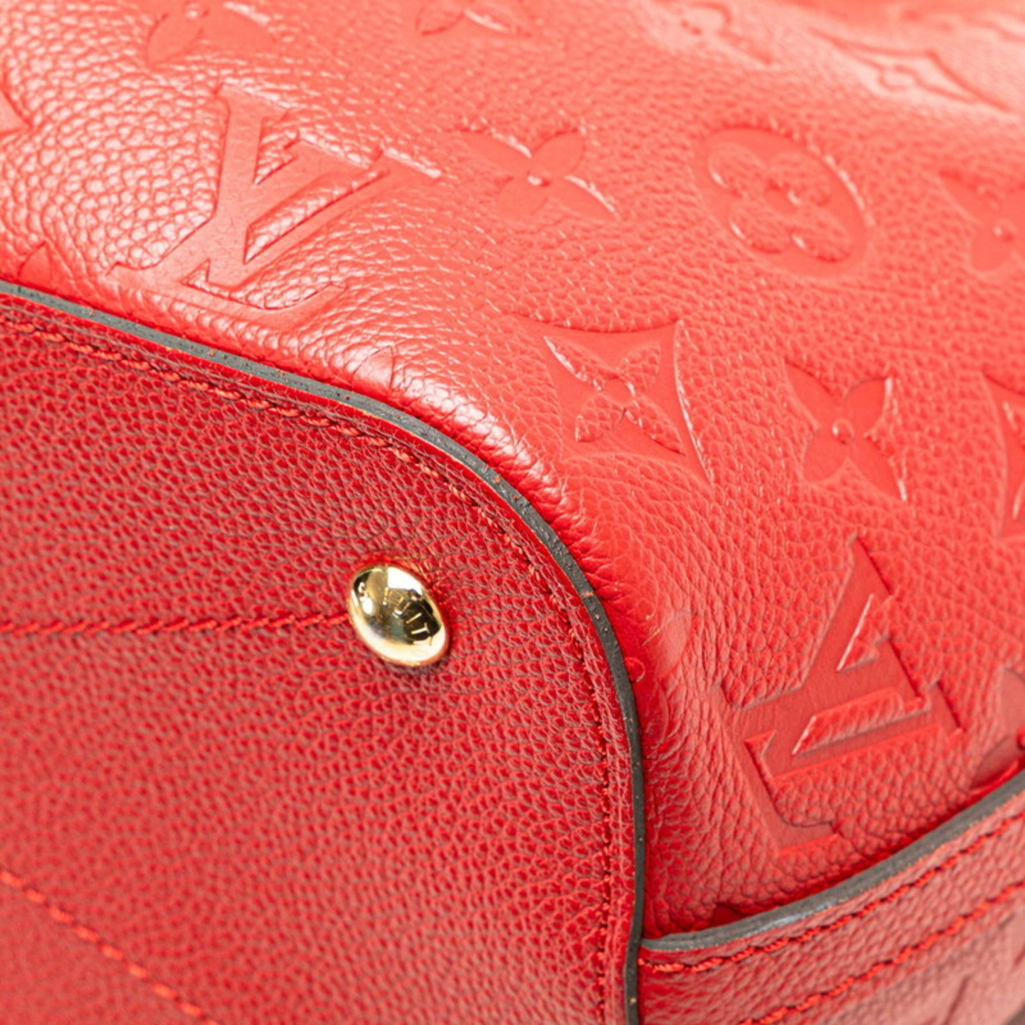 Louis Vuitton Cerise Red Color Leather Handbag Shoulder Bag (Pre-Owned)
